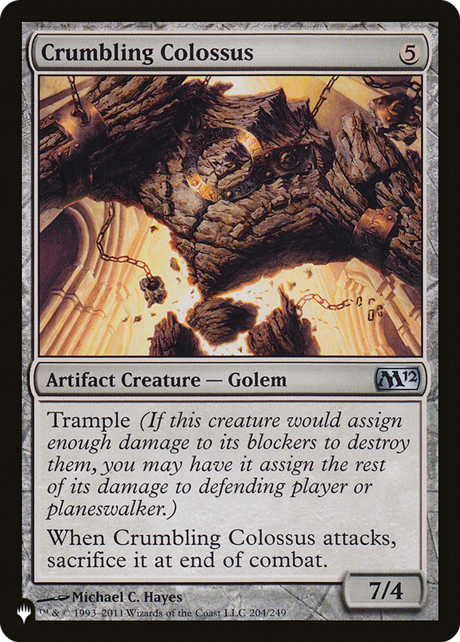 Colosse croulant — The List — Magic: The Gathering