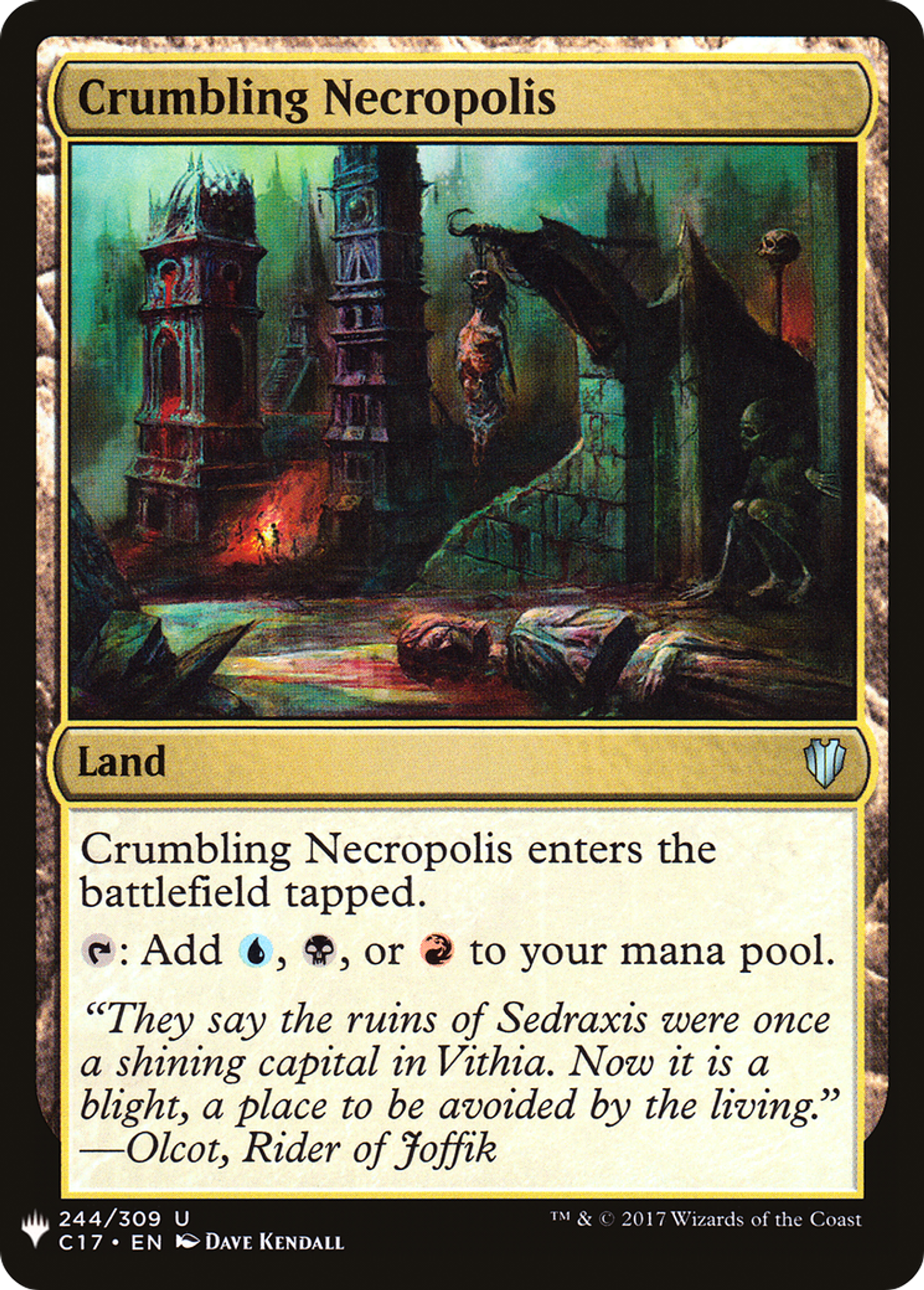 Crumbling Necropolis — The List — Magic: The Gathering