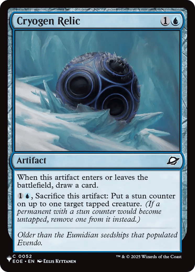 Cryogen Relic — The List — Magic: The Gathering