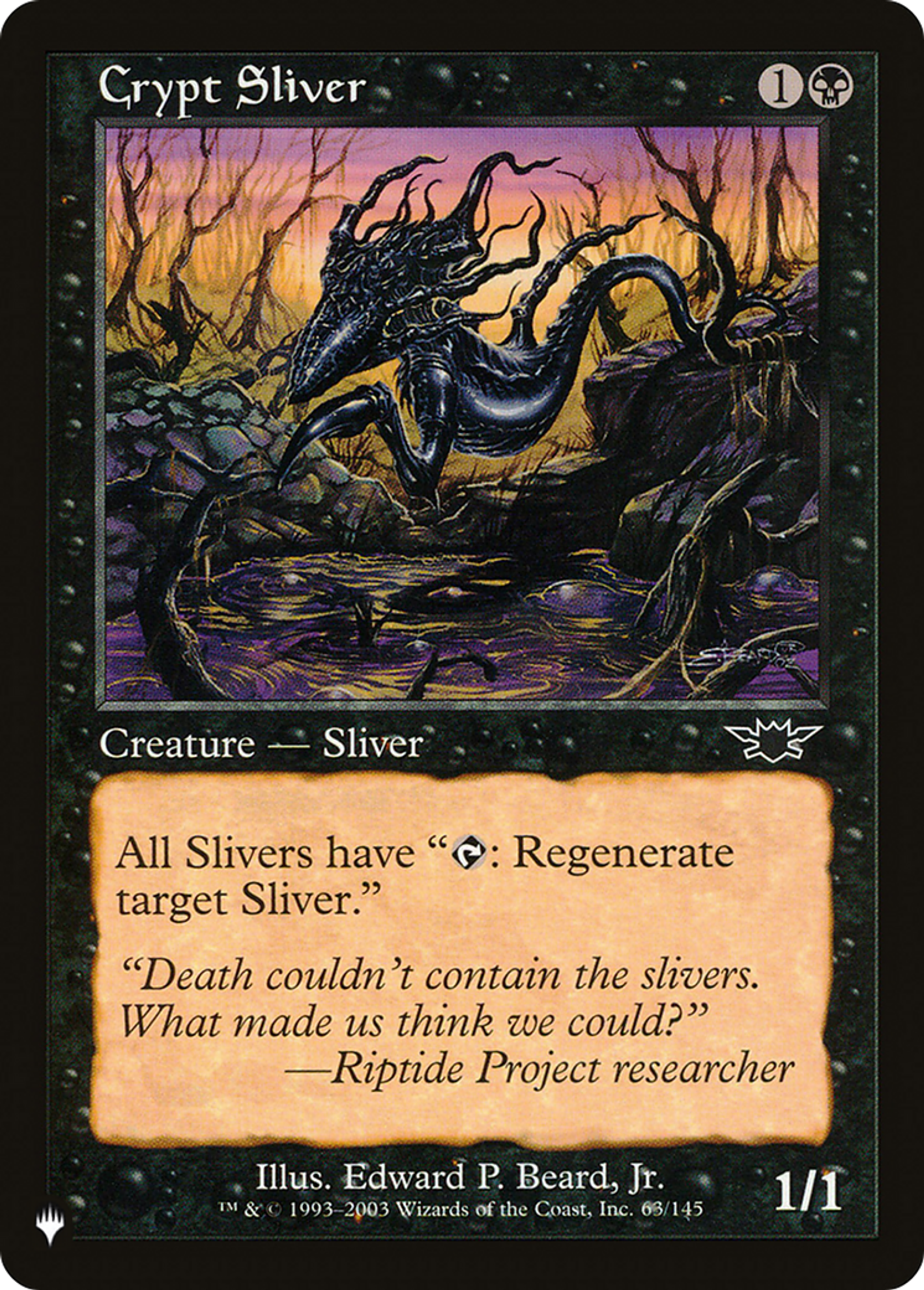 Crypt Sliver — The List — Magic: The Gathering