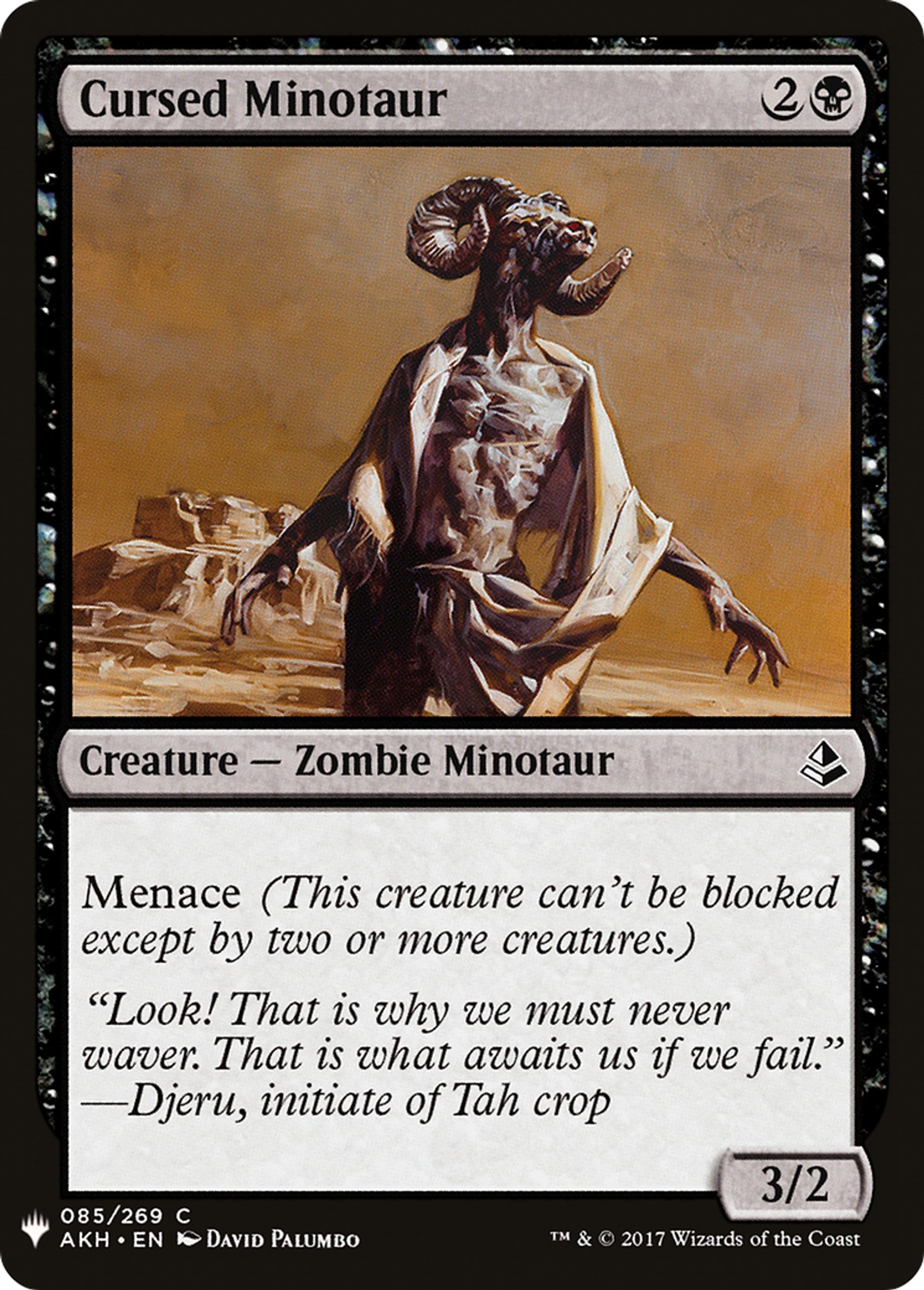 Minotaure maudit — The List — Magic: The Gathering