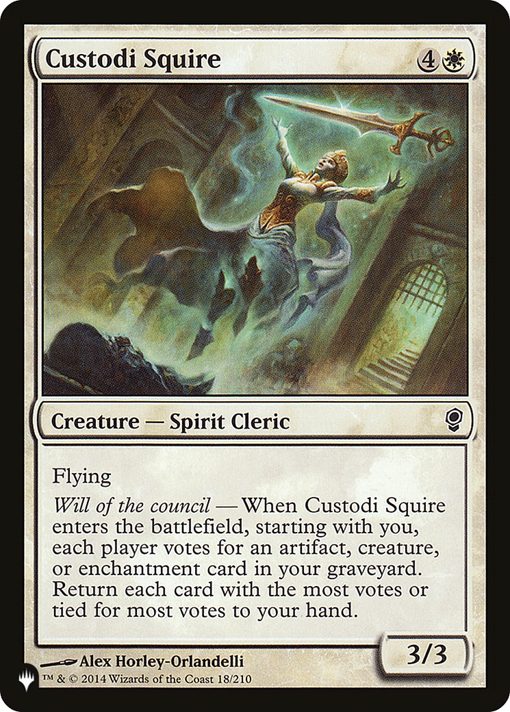 Custodi Squire — The List — Magic: The Gathering