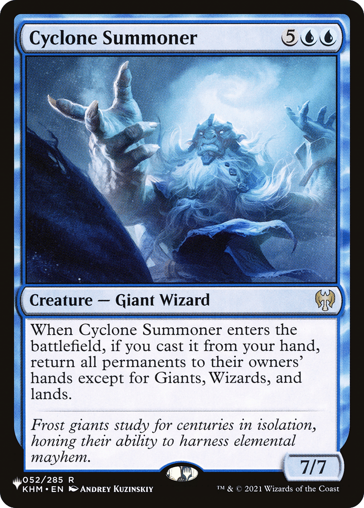 Cyclone Summoner — The List — Magic: The Gathering