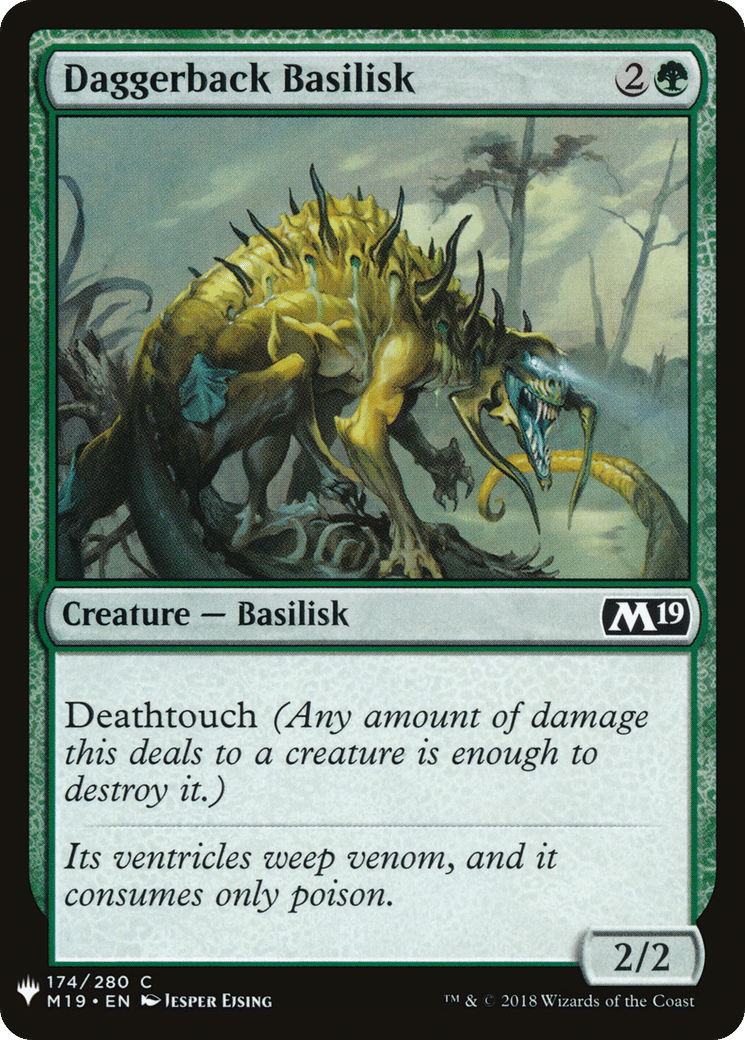 Daggerback Basilisk — The List — Magic: The Gathering