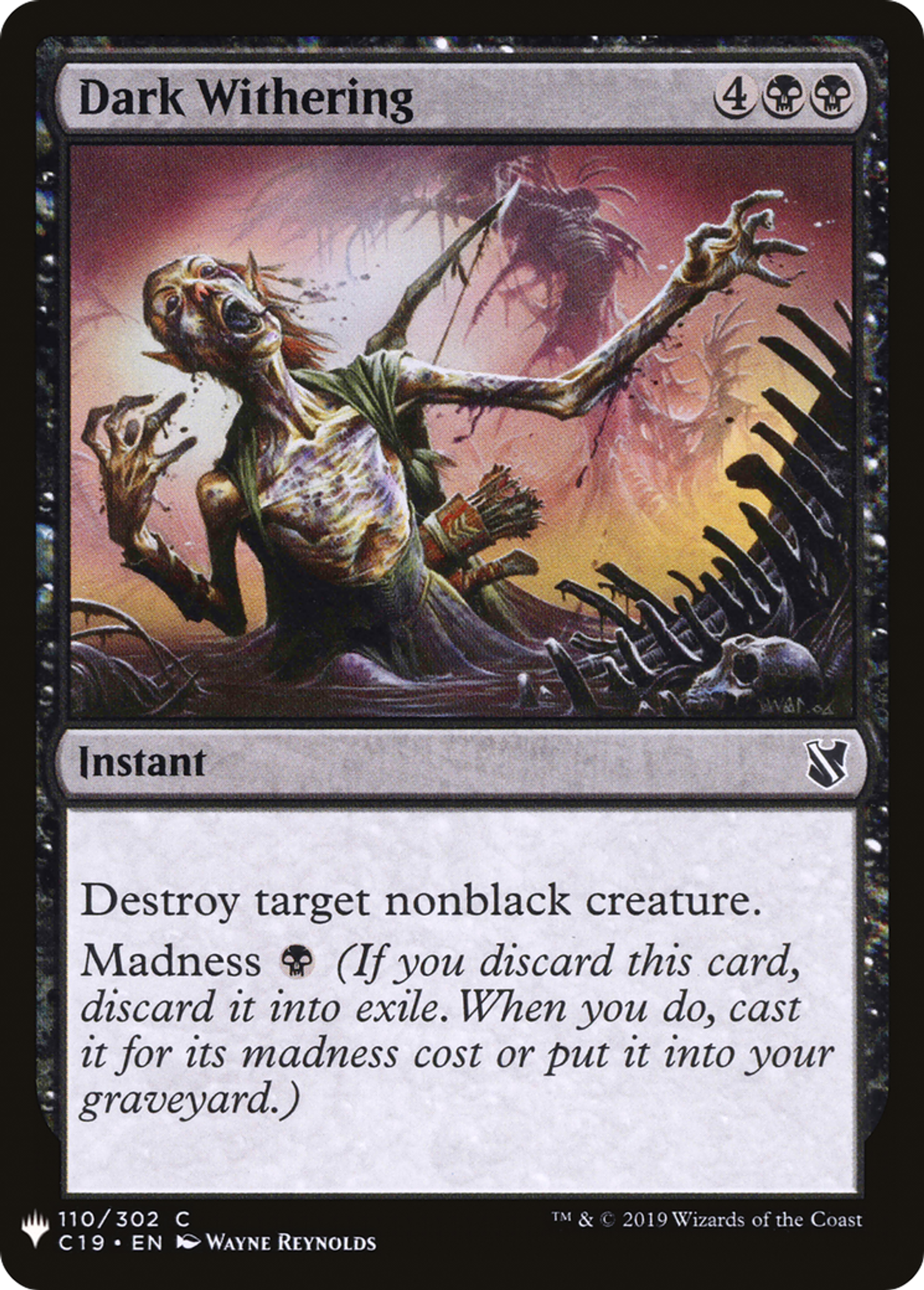 Dark Withering — The List — Magic: The Gathering