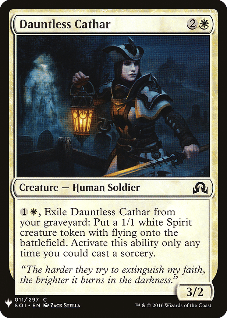 Dauntless Cathar — The List — Magic: The Gathering