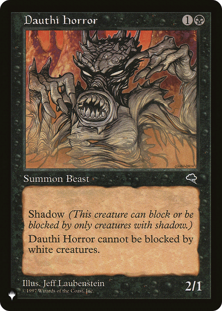 Dauthi Horror — The List — Magic: The Gathering