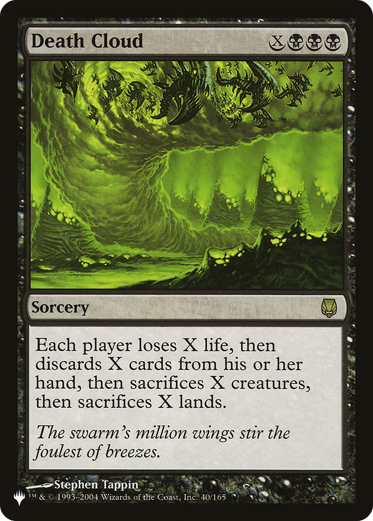 Death Cloud — The List — Magic: The Gathering