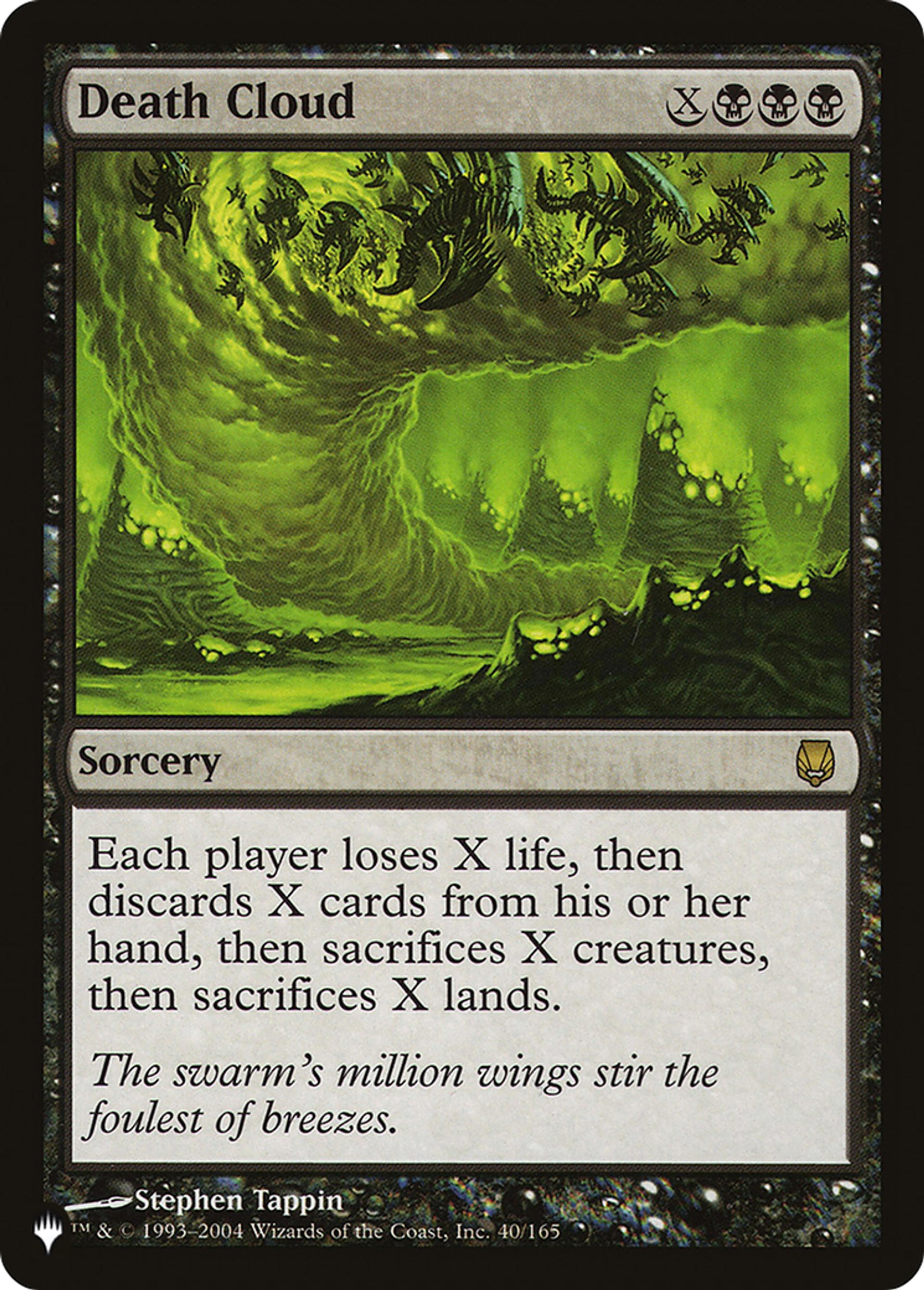 Death Cloud — The List — Magic: The Gathering