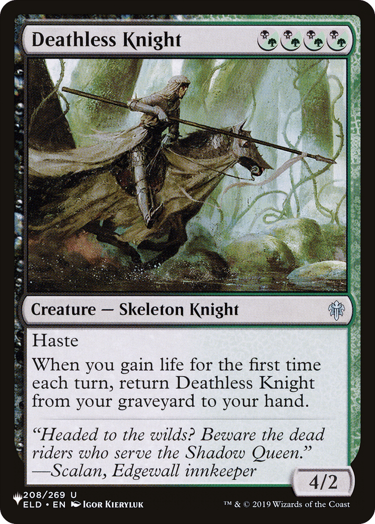 Deathless Knight — The List — Magic: The Gathering