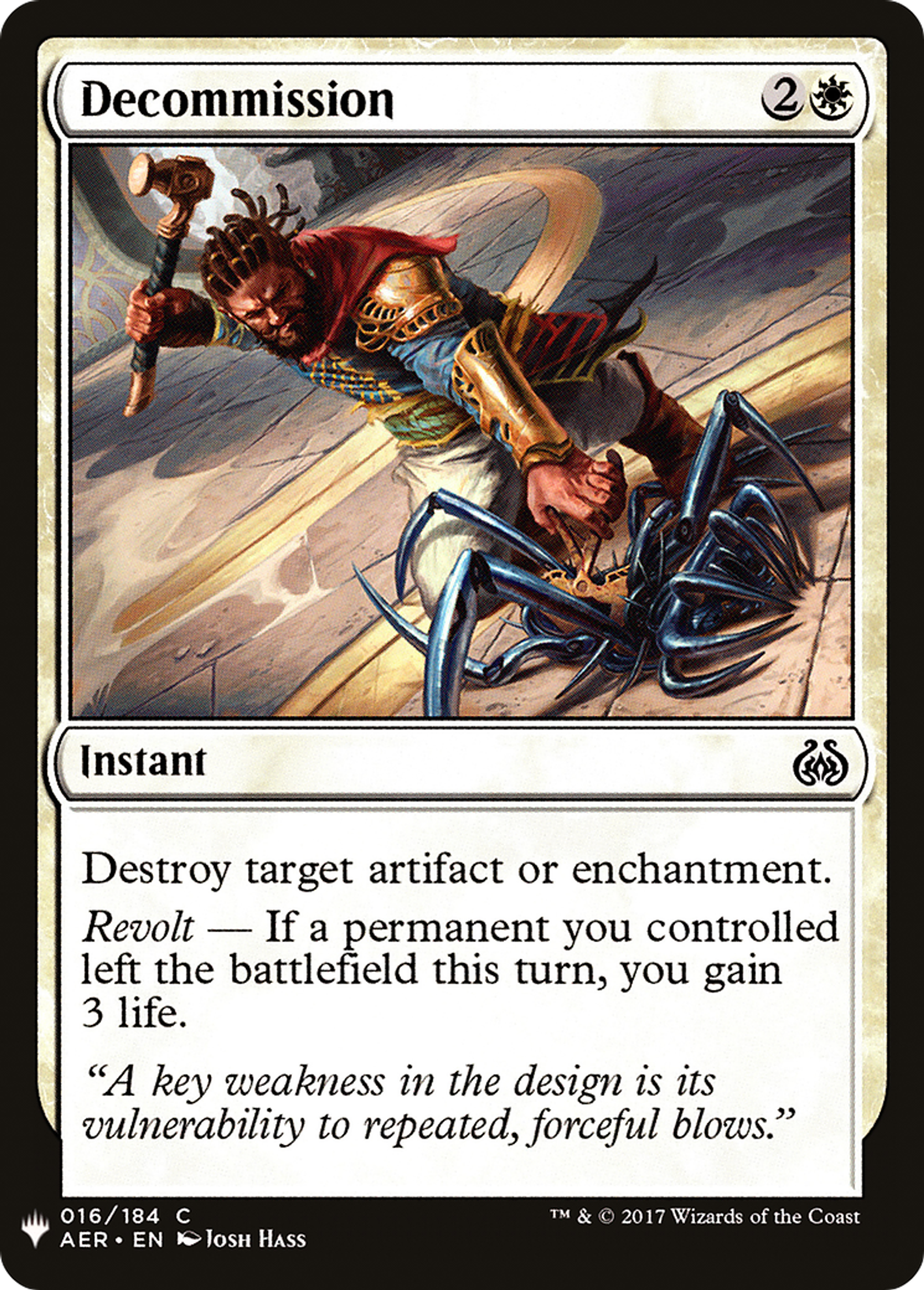 Decommission — The List — Magic: The Gathering