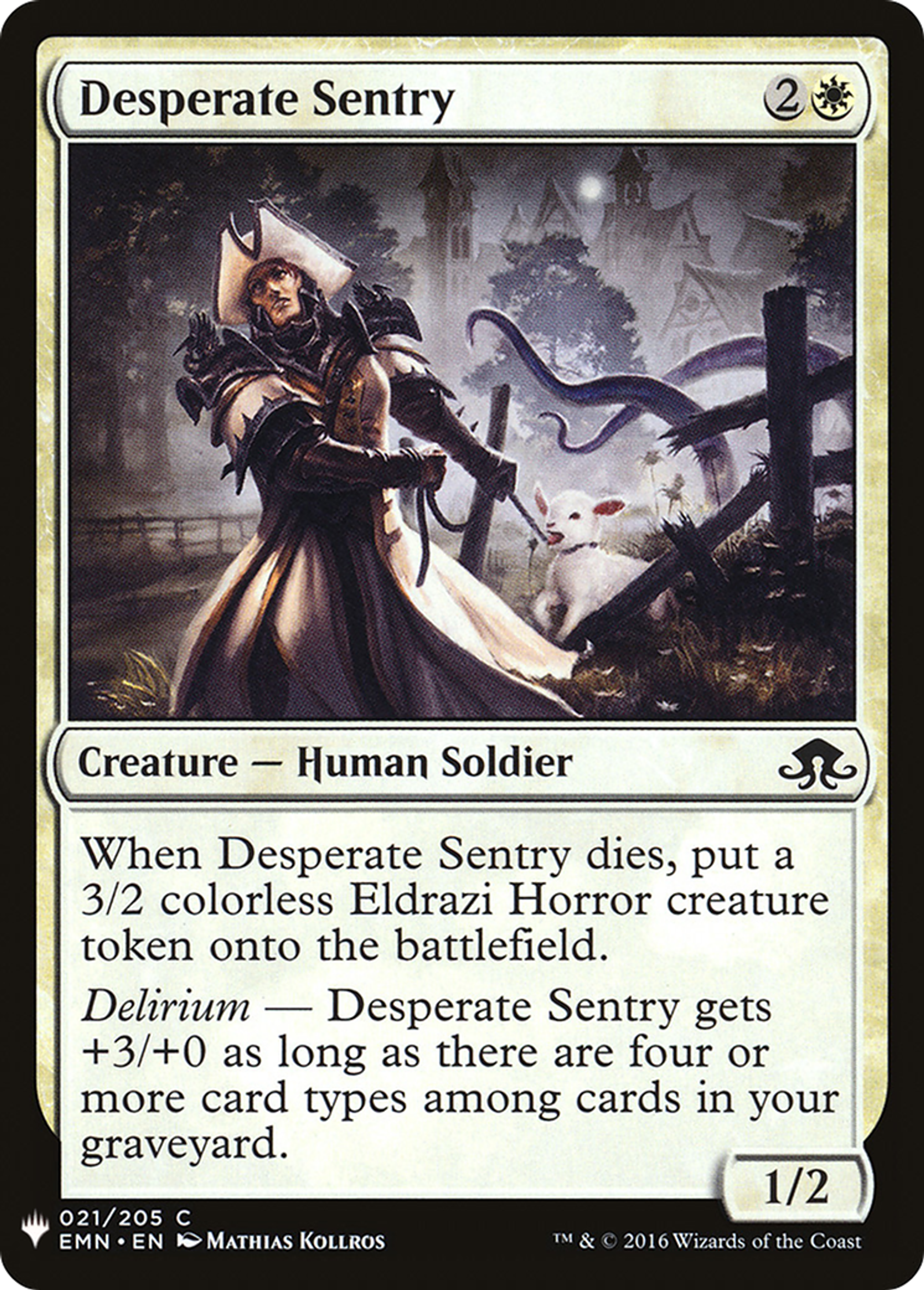 Desperate Sentry — The List — Magic: The Gathering