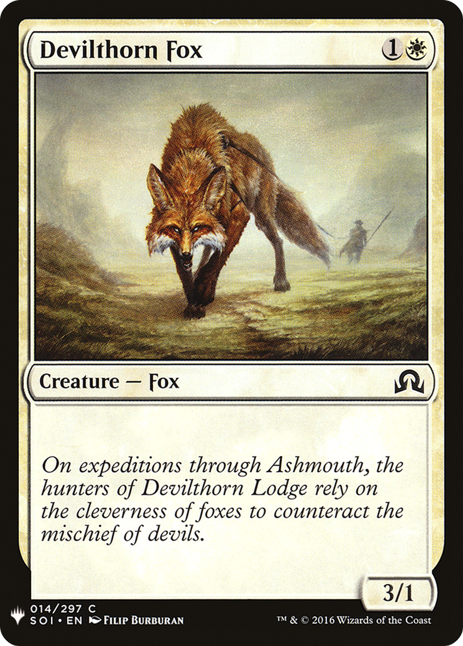 Renard de Diablépine — The List — Magic: The Gathering