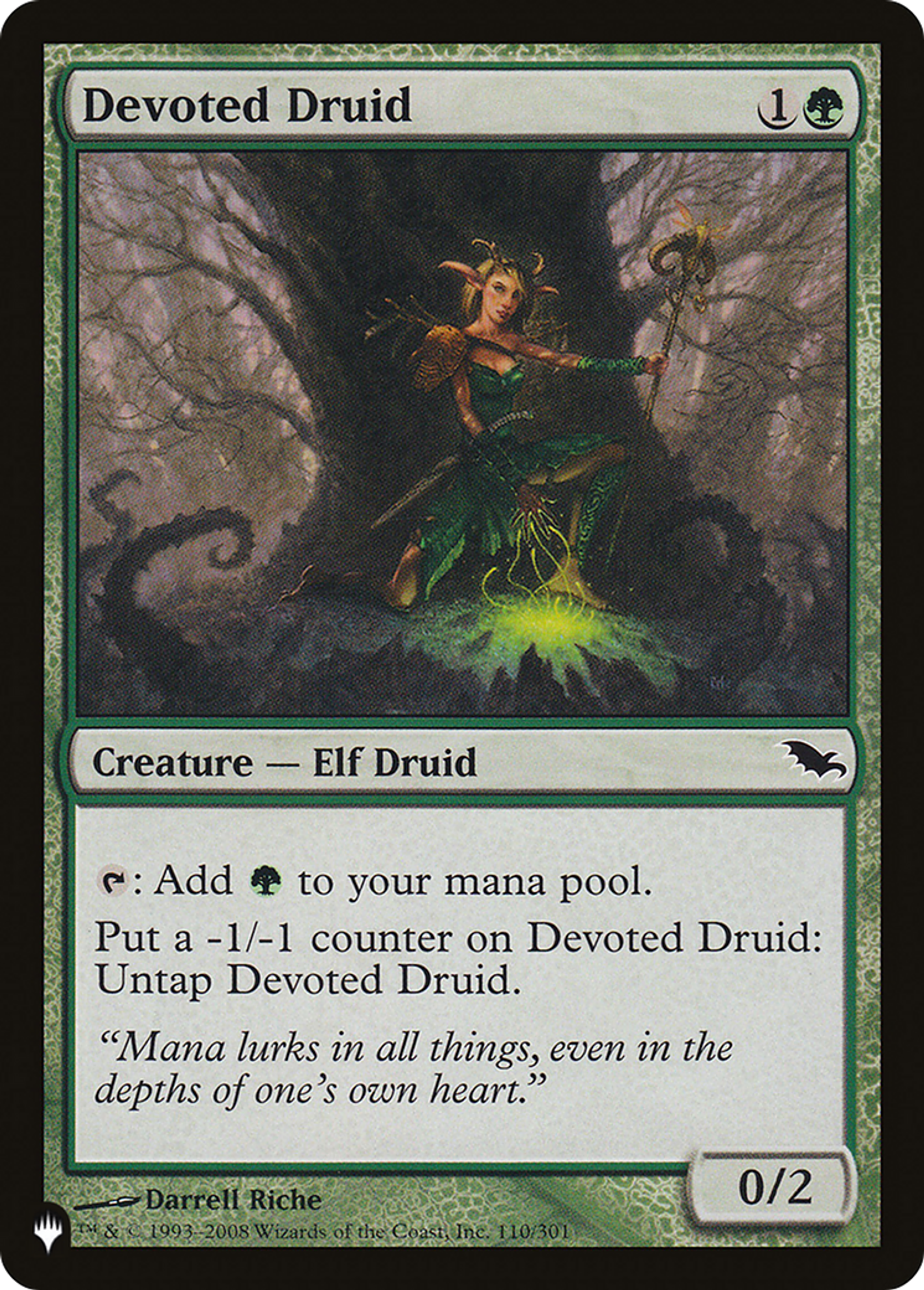 Druidesse dévouée — The List — Magic: The Gathering