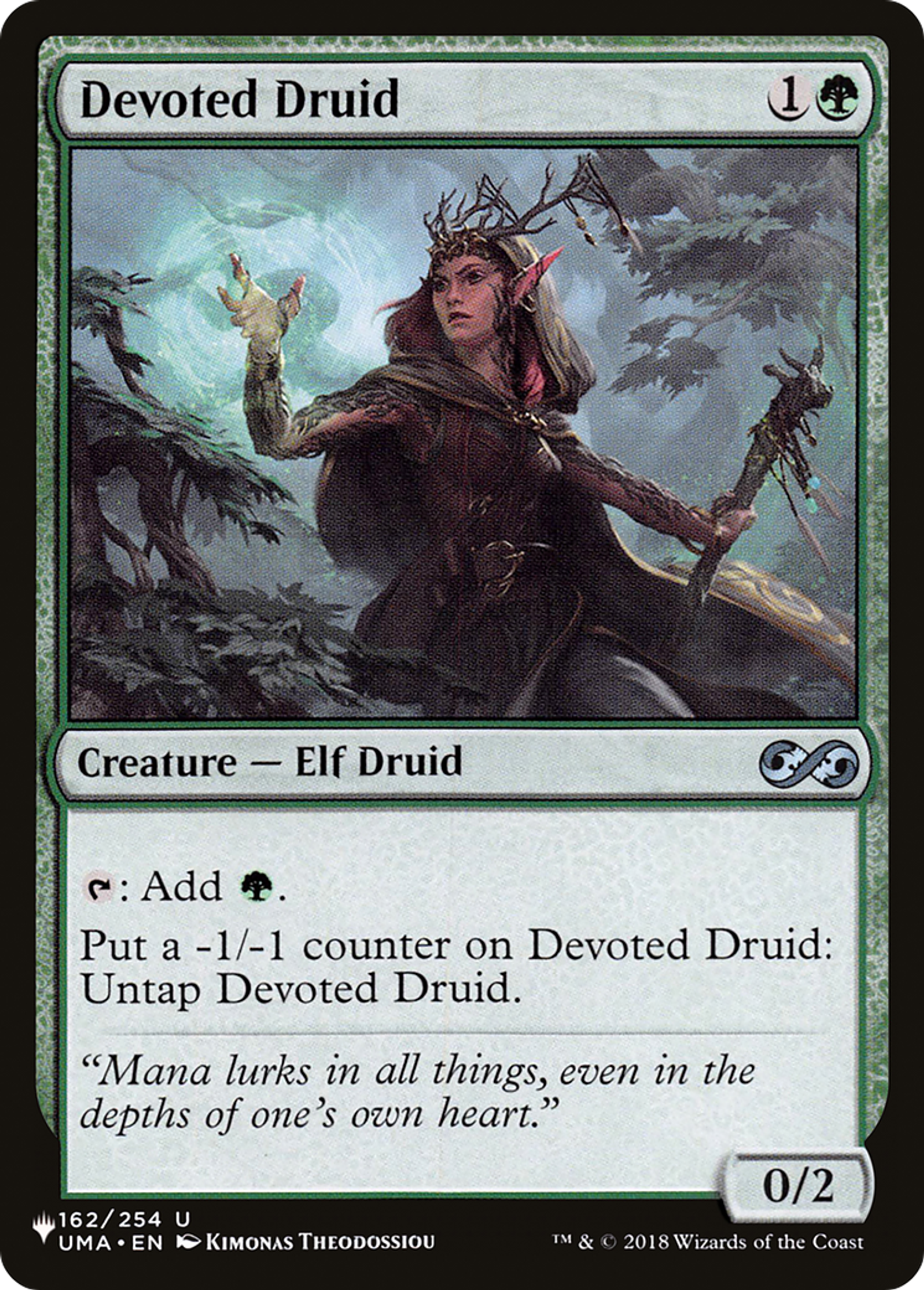 Druidesse dévouée — The List — Magic: The Gathering
