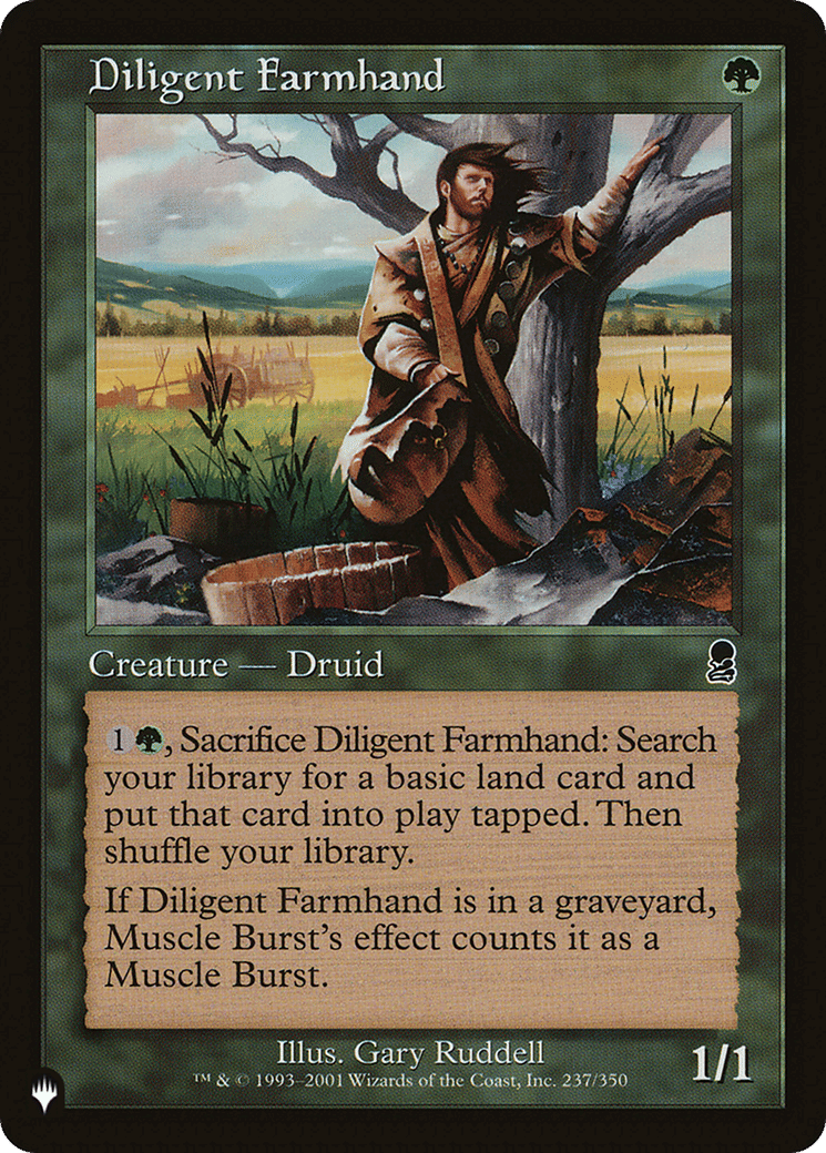 Diligent Farmhand — The List — Magic: The Gathering