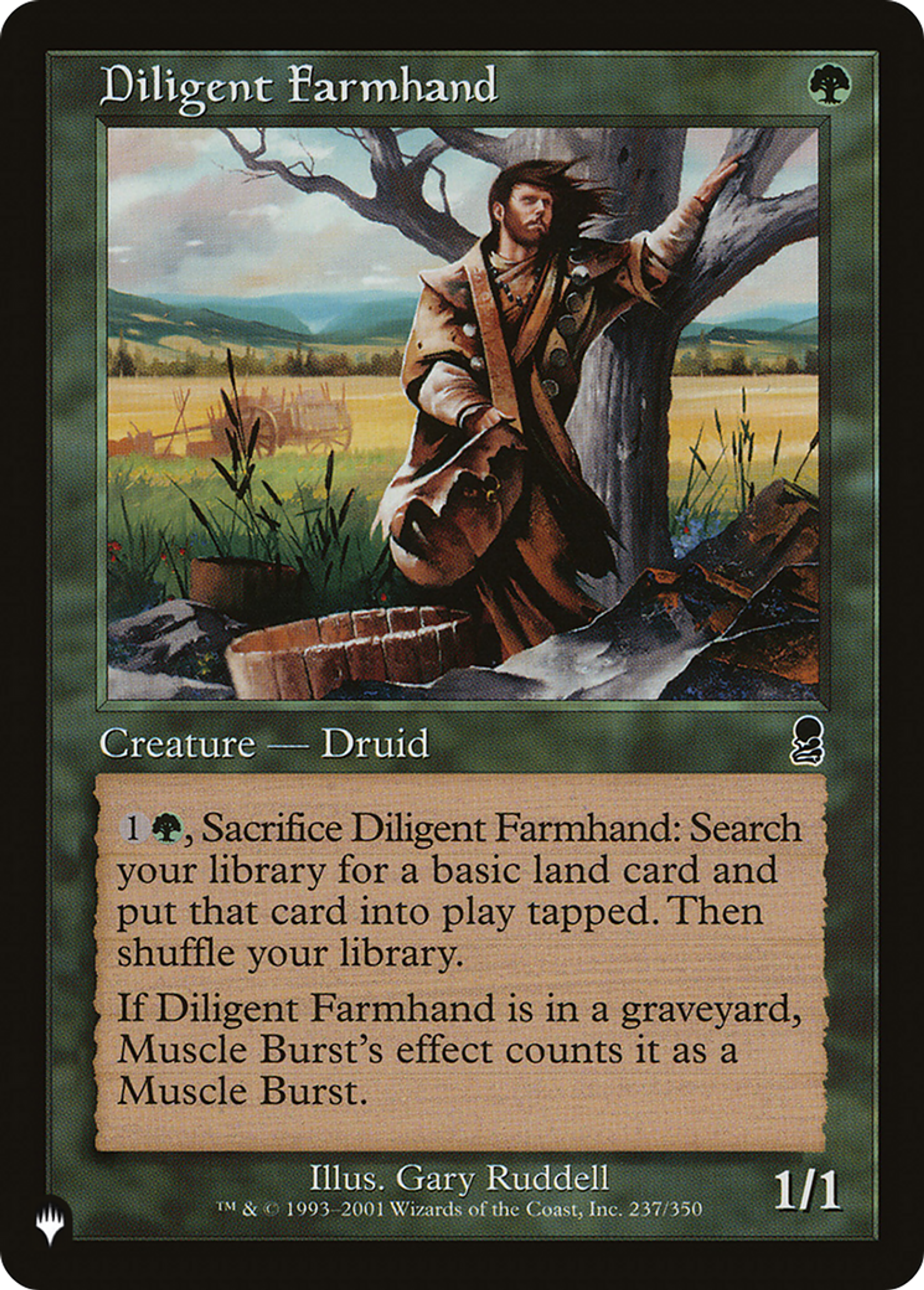 Diligent Farmhand — The List — Magic: The Gathering