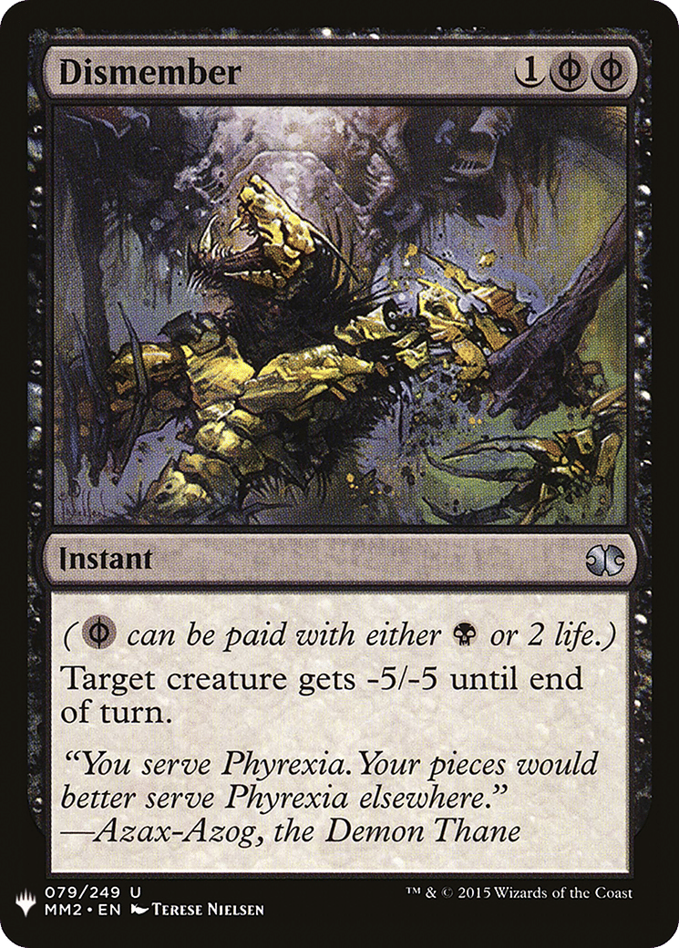 Dismember — The List — Magic: The Gathering