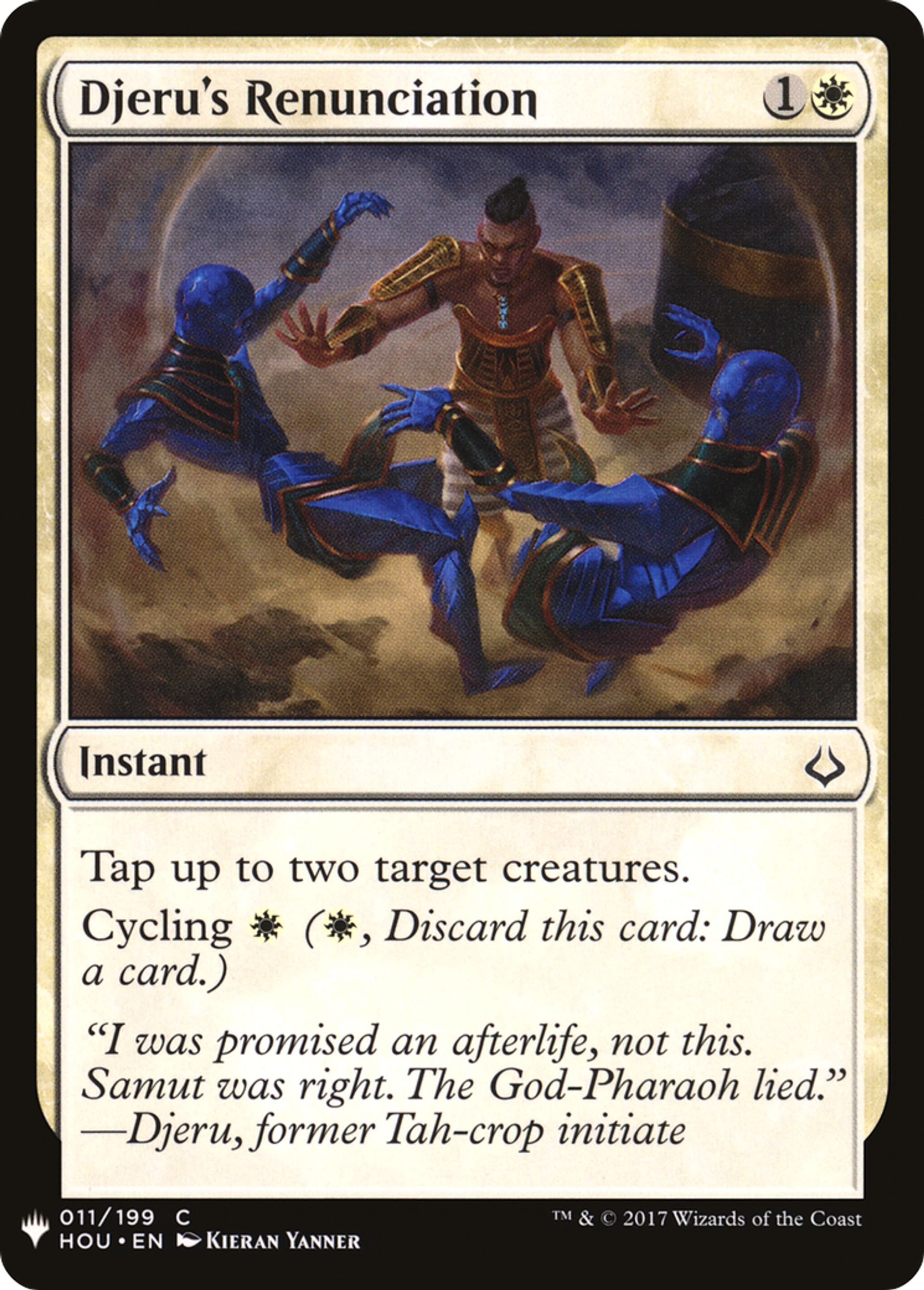 Djeru's Renunciation — The List — Magic: The Gathering