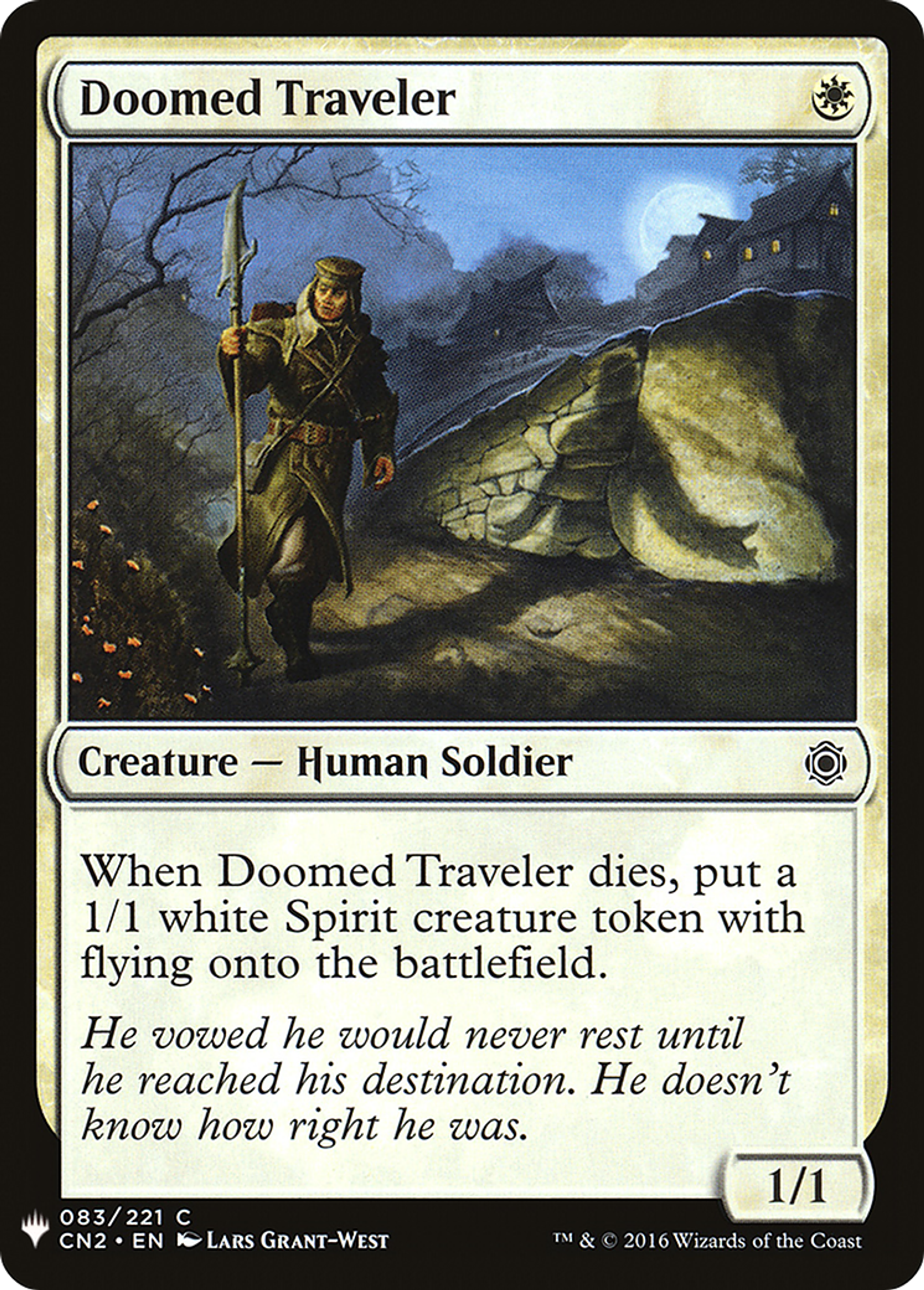 Doomed Traveler — The List — Magic: The Gathering