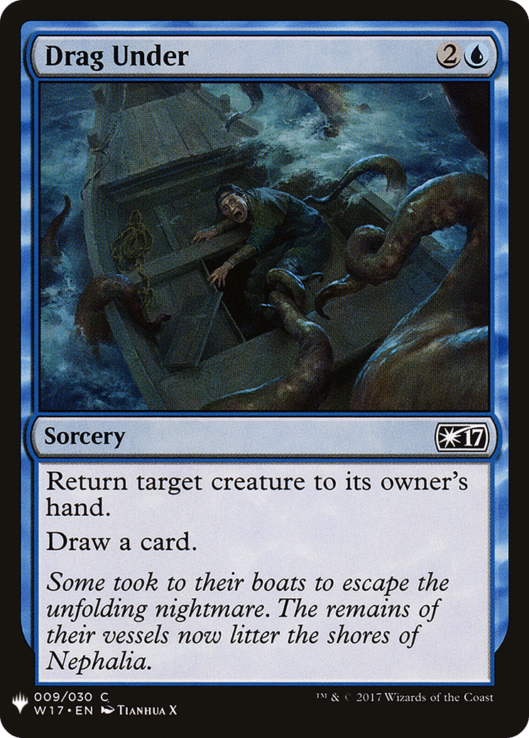 Drag Under — The List — Magic: The Gathering