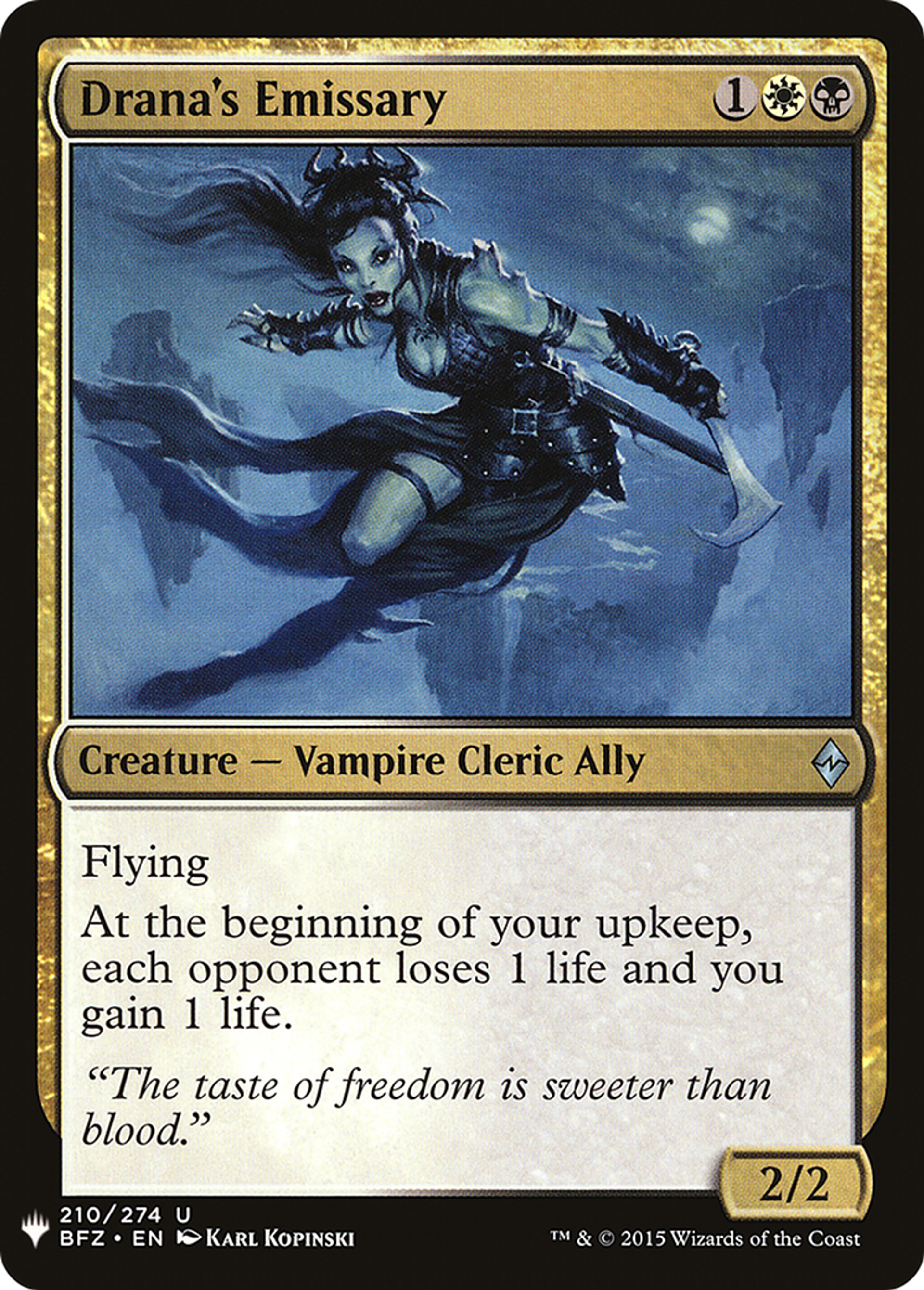 Émissaire de Drana — The List — Magic: The Gathering