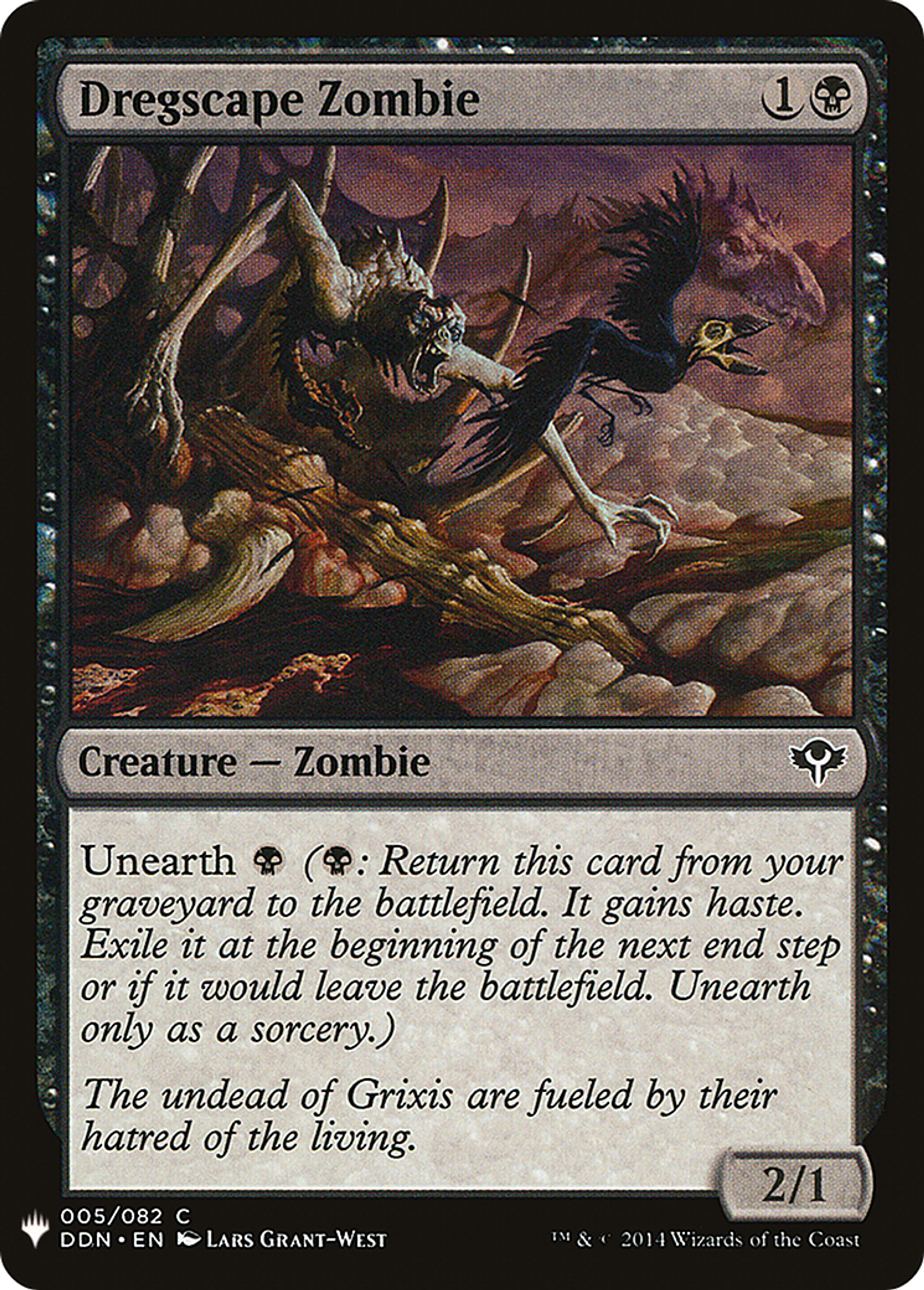 Dregscape Zombie — The List — Magic: The Gathering