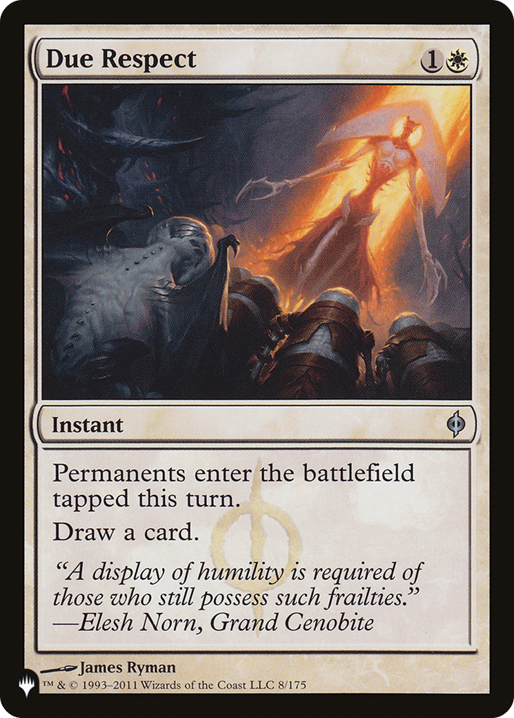 Due Respect — The List — Magic: The Gathering
