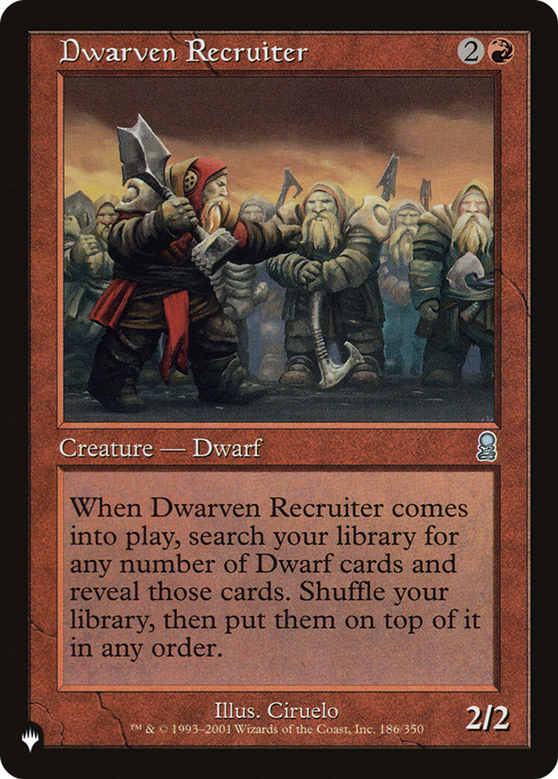 Dwarven Recruiter — The List — Magic: The Gathering