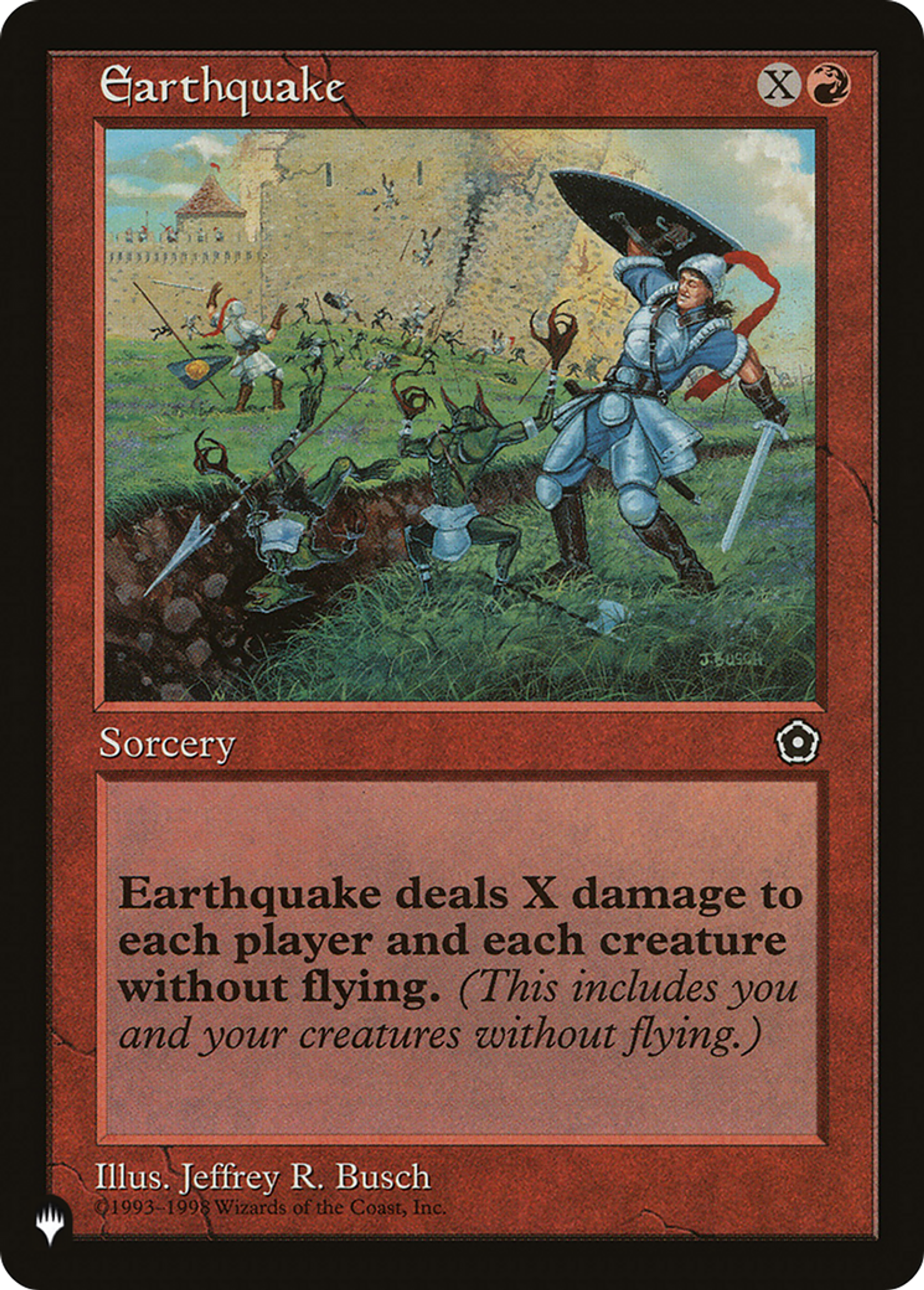 Tremblement de terre — The List — Magic: The Gathering