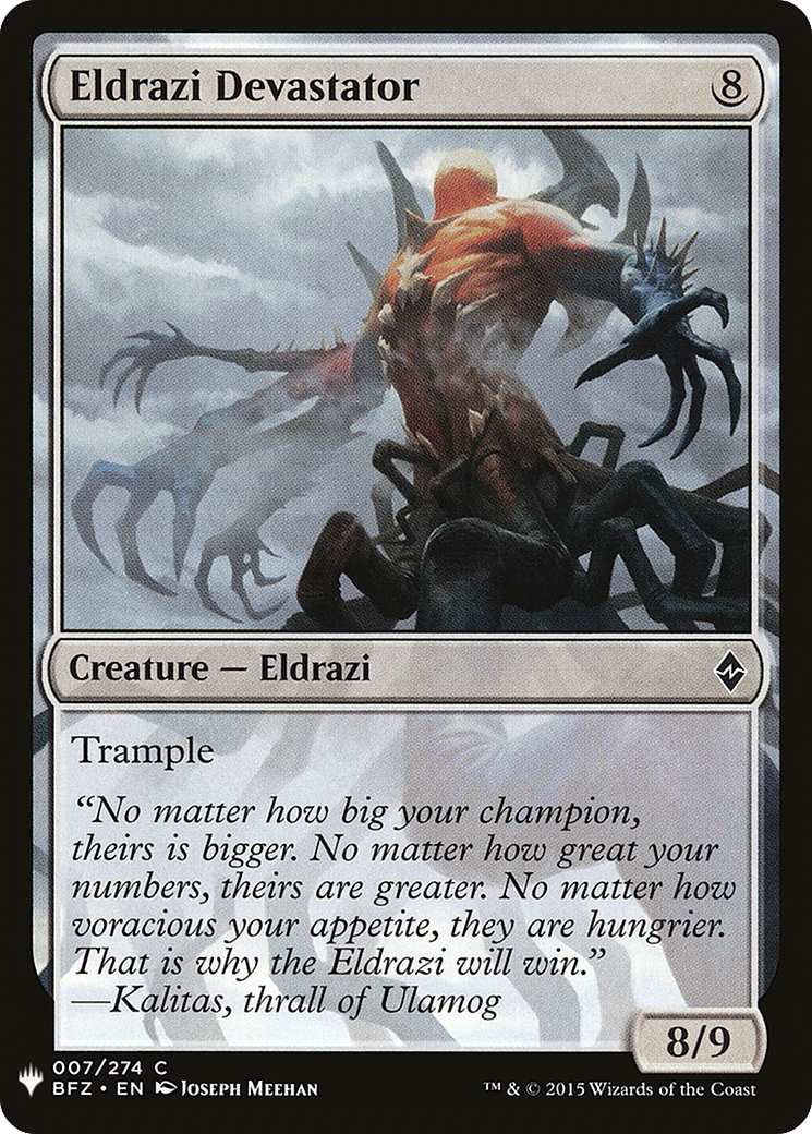 Eldrazi Devastator — The List — Magic: The Gathering