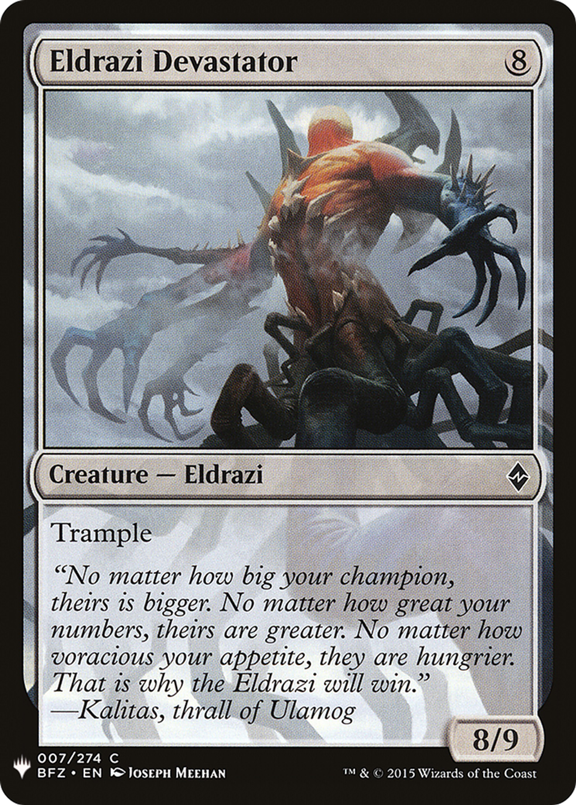 Eldrazi Devastator — The List — Magic: The Gathering
