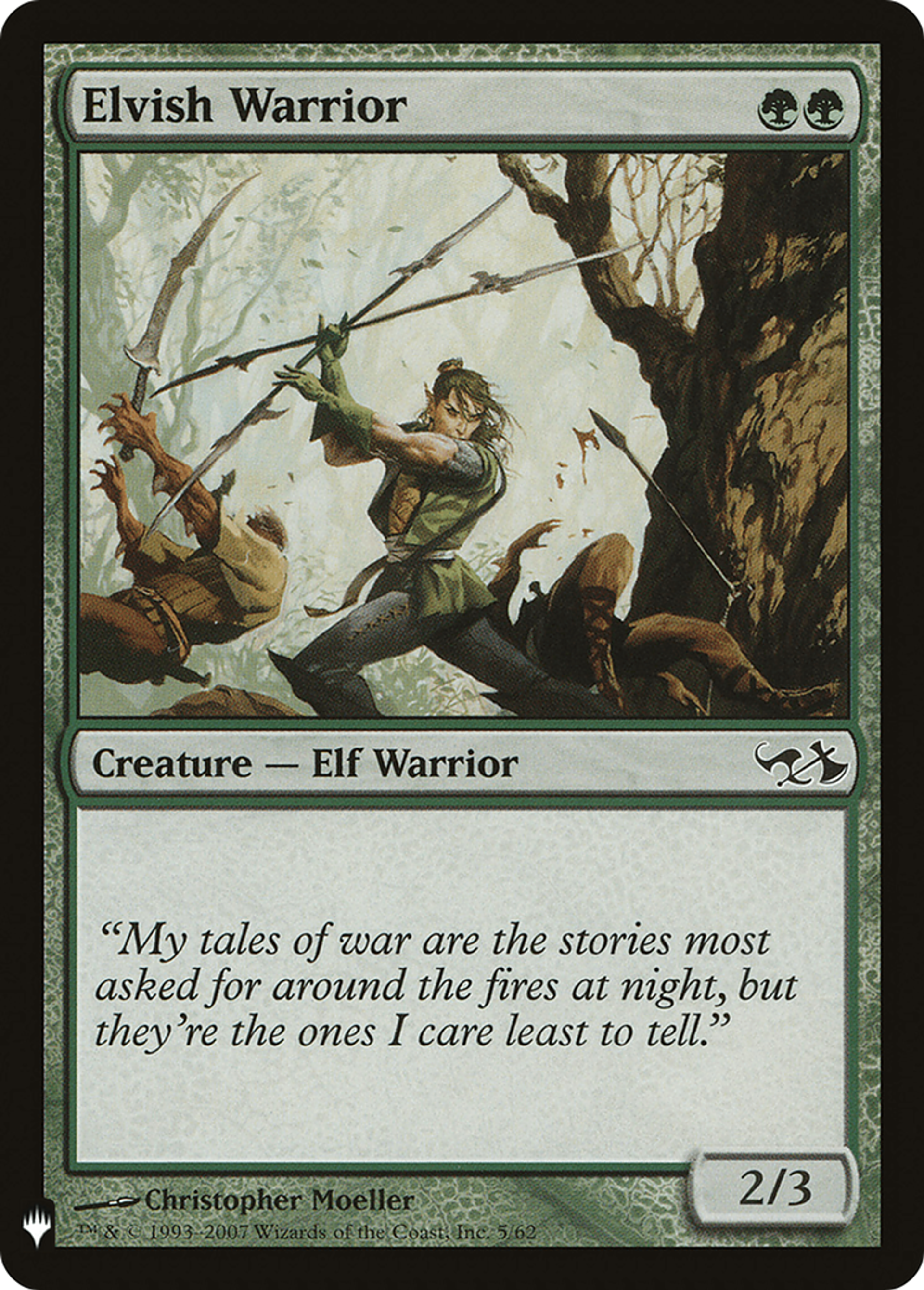 Elvish Warrior — The List — Magic: The Gathering