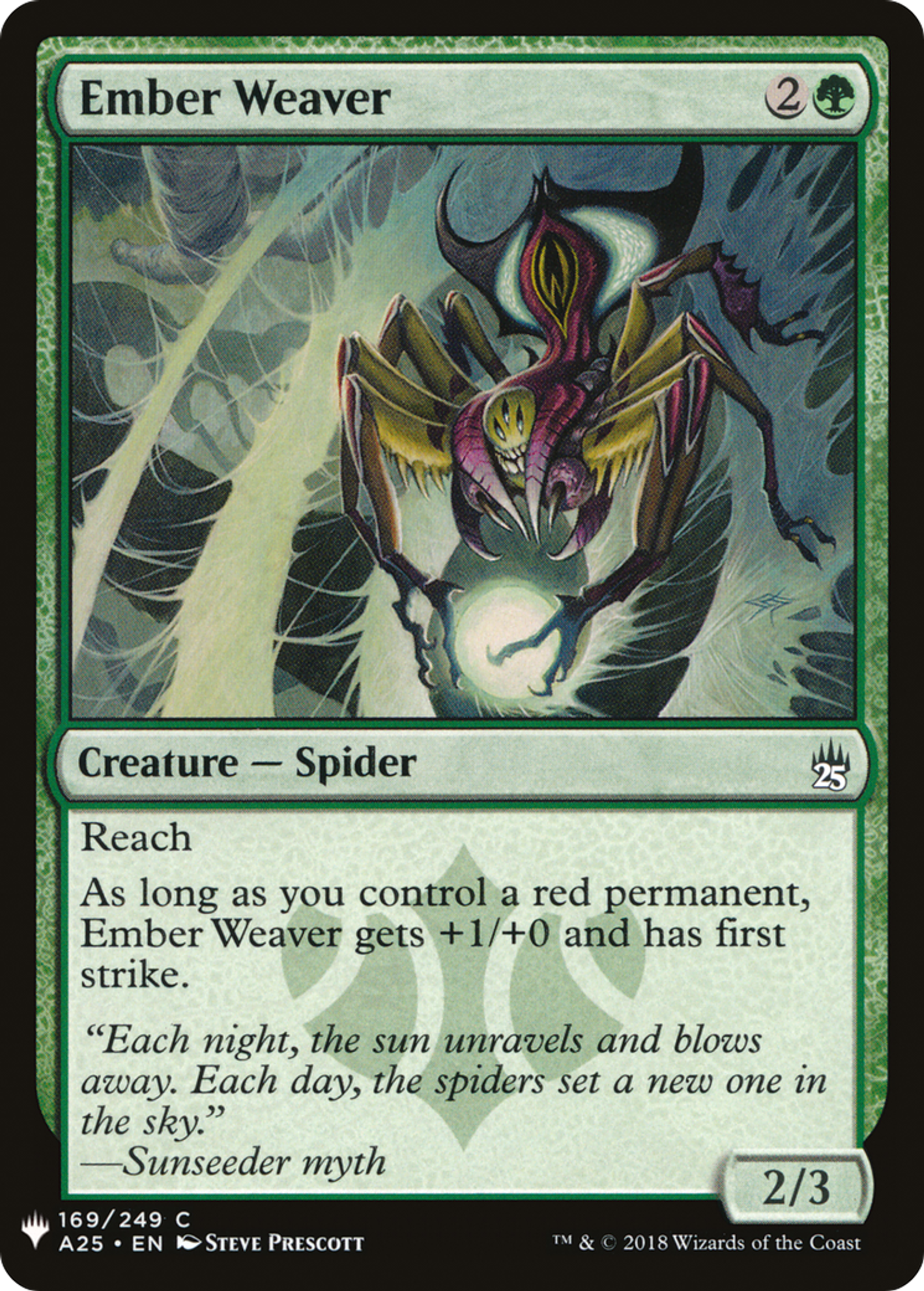 Tisseuse de braises — The List — Magic: The Gathering