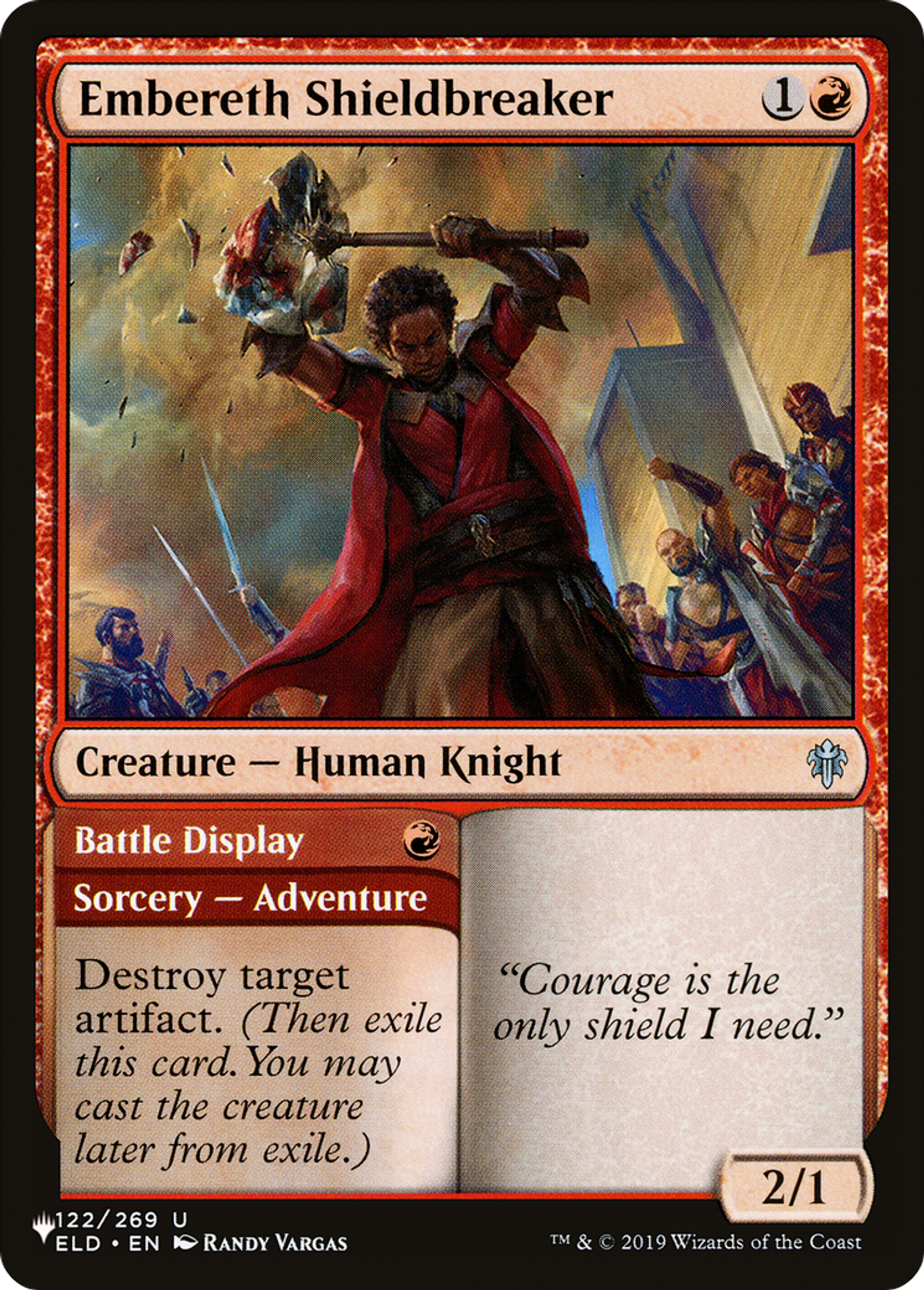Brise-bouclier de Braisereth // Démonstration de combat — The List — Magic: The Gathering