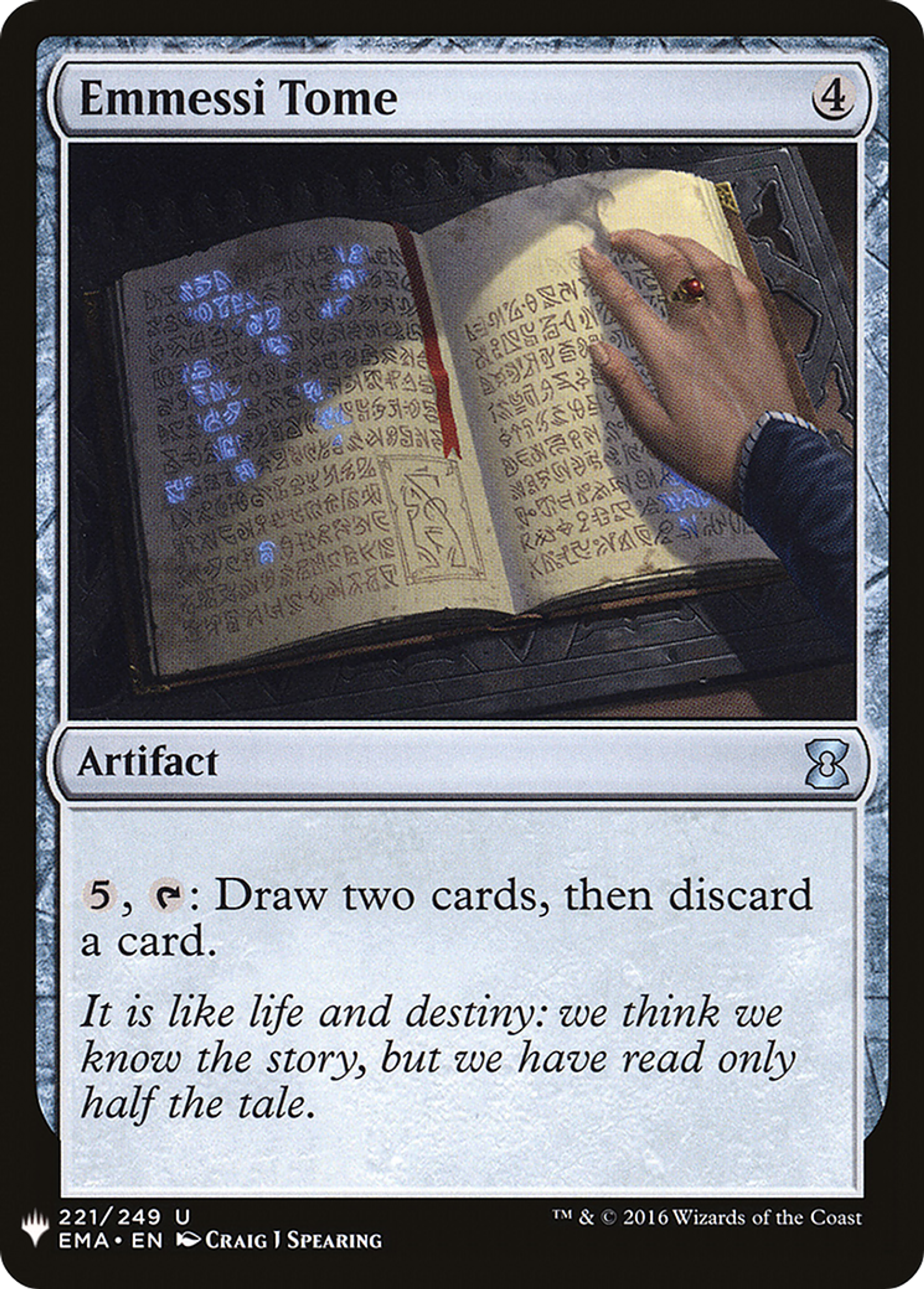 Emmessi Tome — The List — Magic: The Gathering