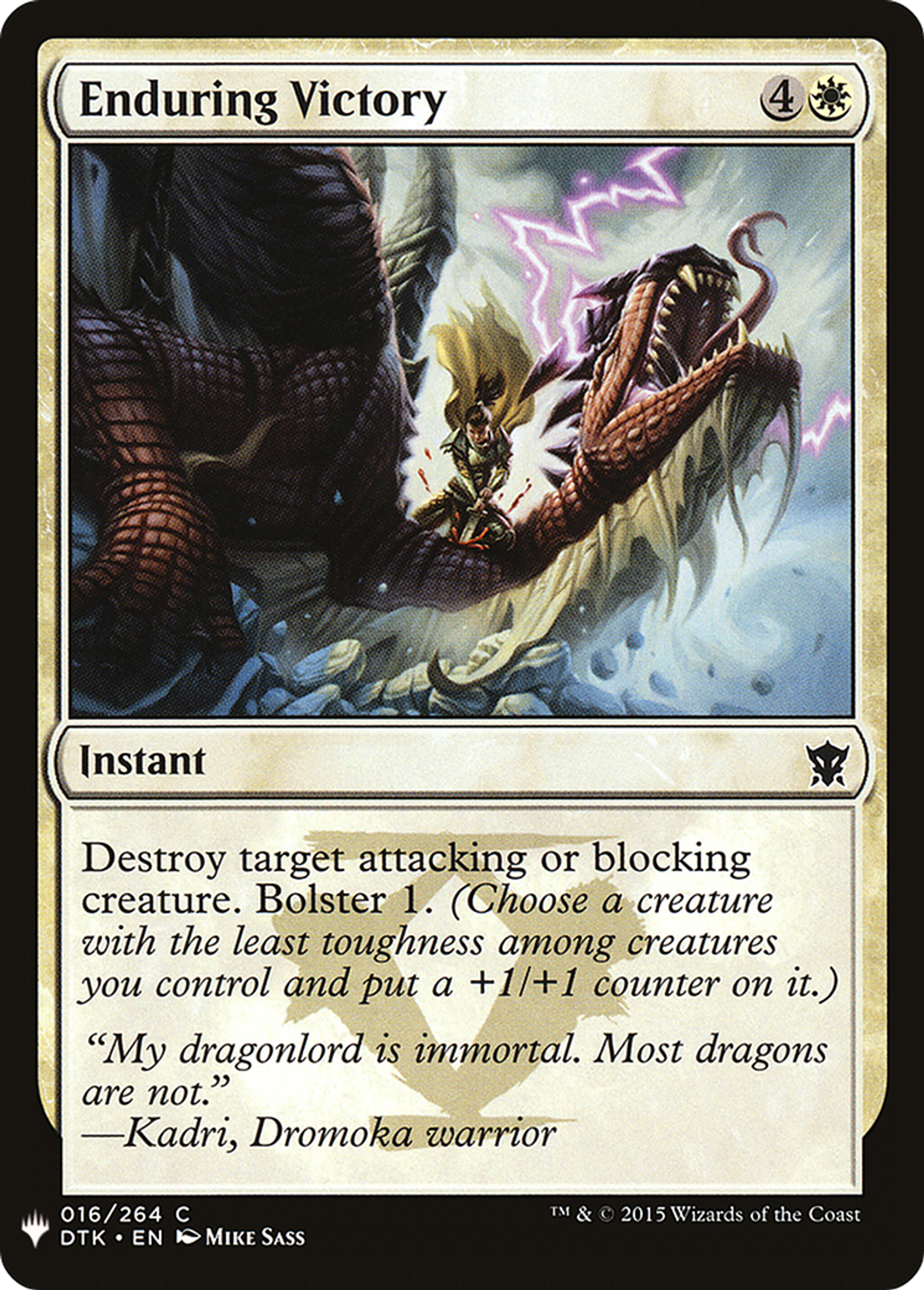 Enduring Victory — The List — Magic: The Gathering
