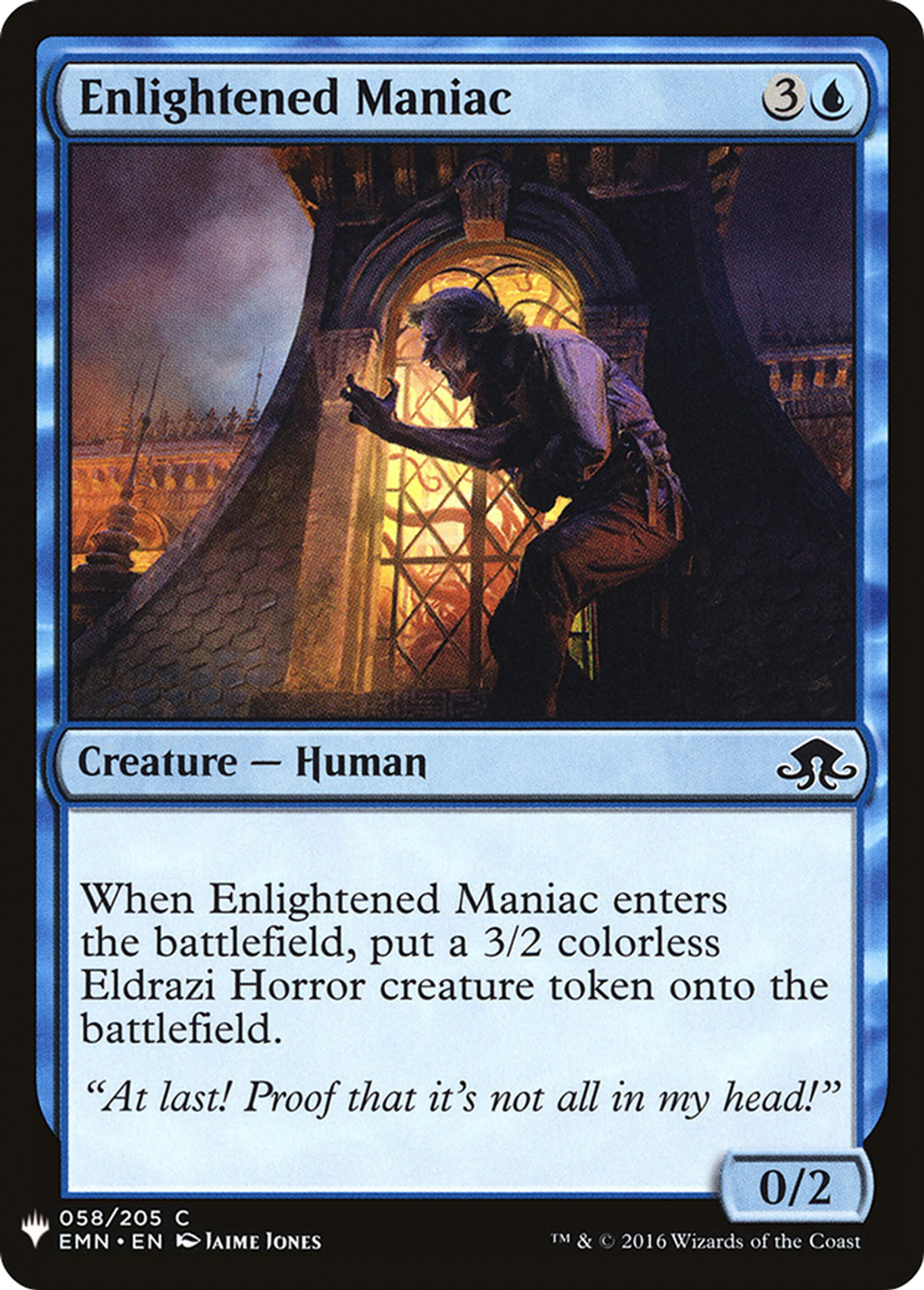Enlightened Maniac — The List — Magic: The Gathering