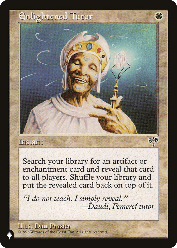 Enlightened Tutor — The List — Magic: The Gathering