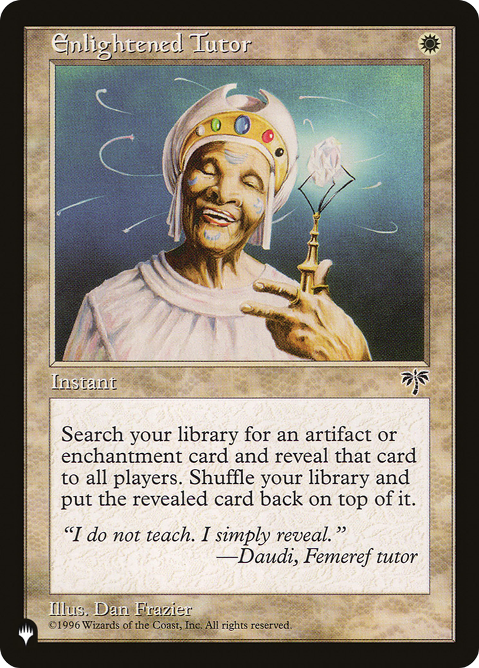 Enlightened Tutor — The List — Magic: The Gathering