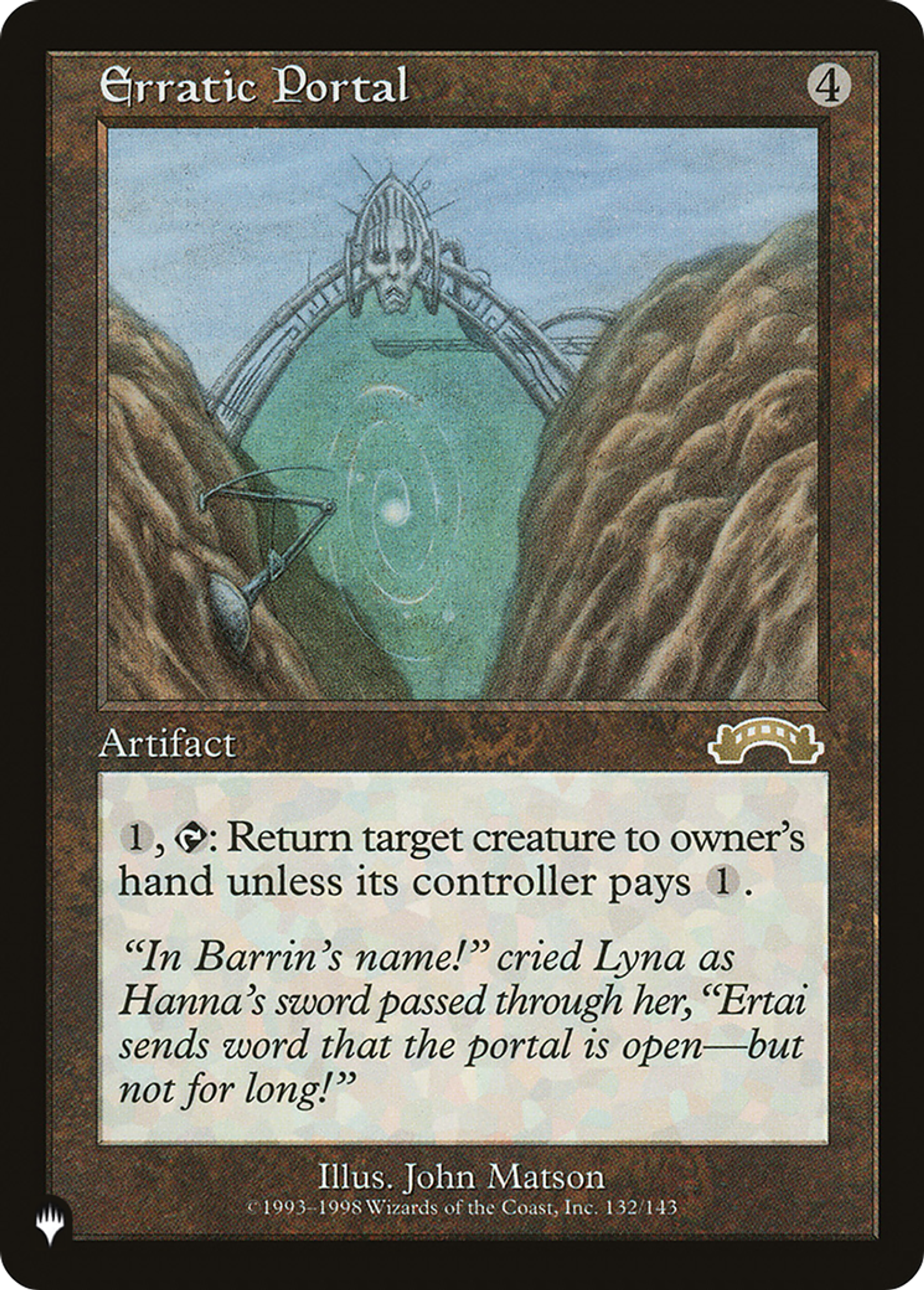 Erratic Portal — The List — Magic: The Gathering