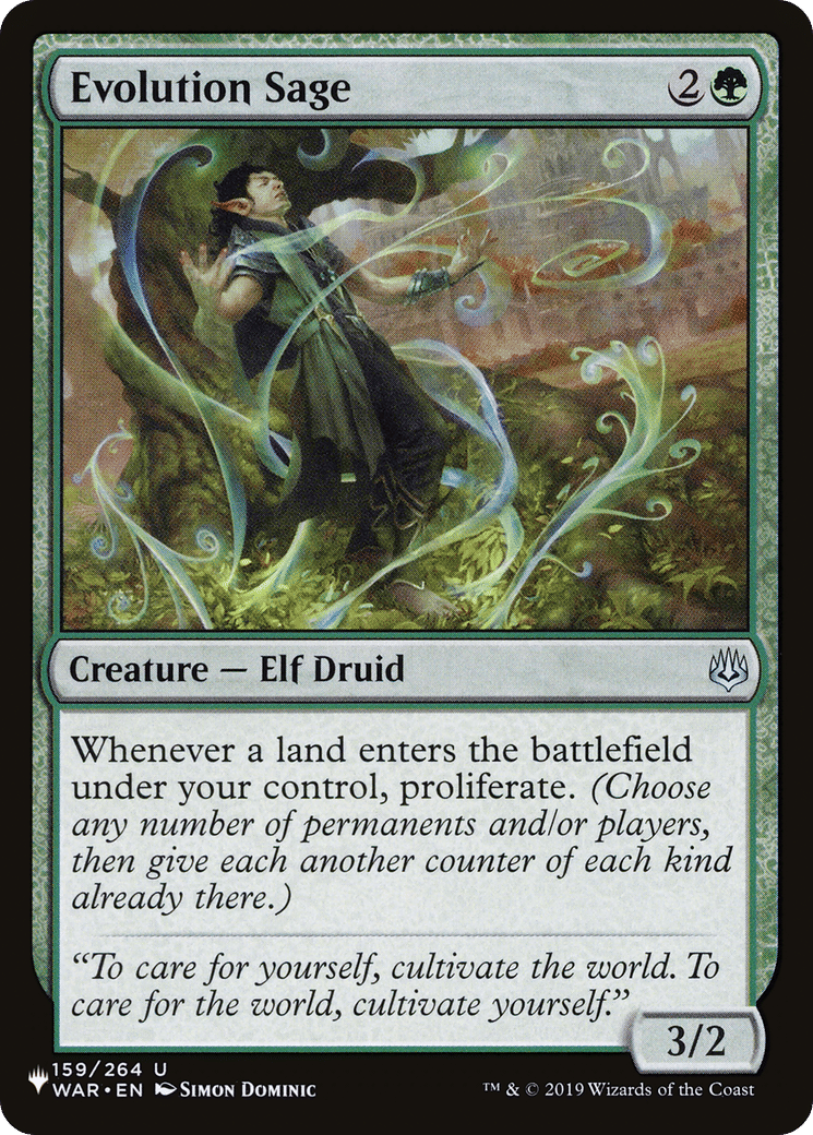 Evolution Sage — The List — Magic: The Gathering