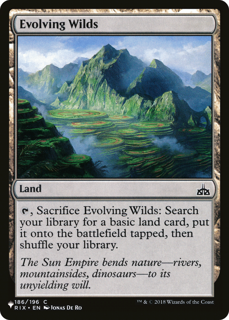 Evolving Wilds — The List — Magic: The Gathering