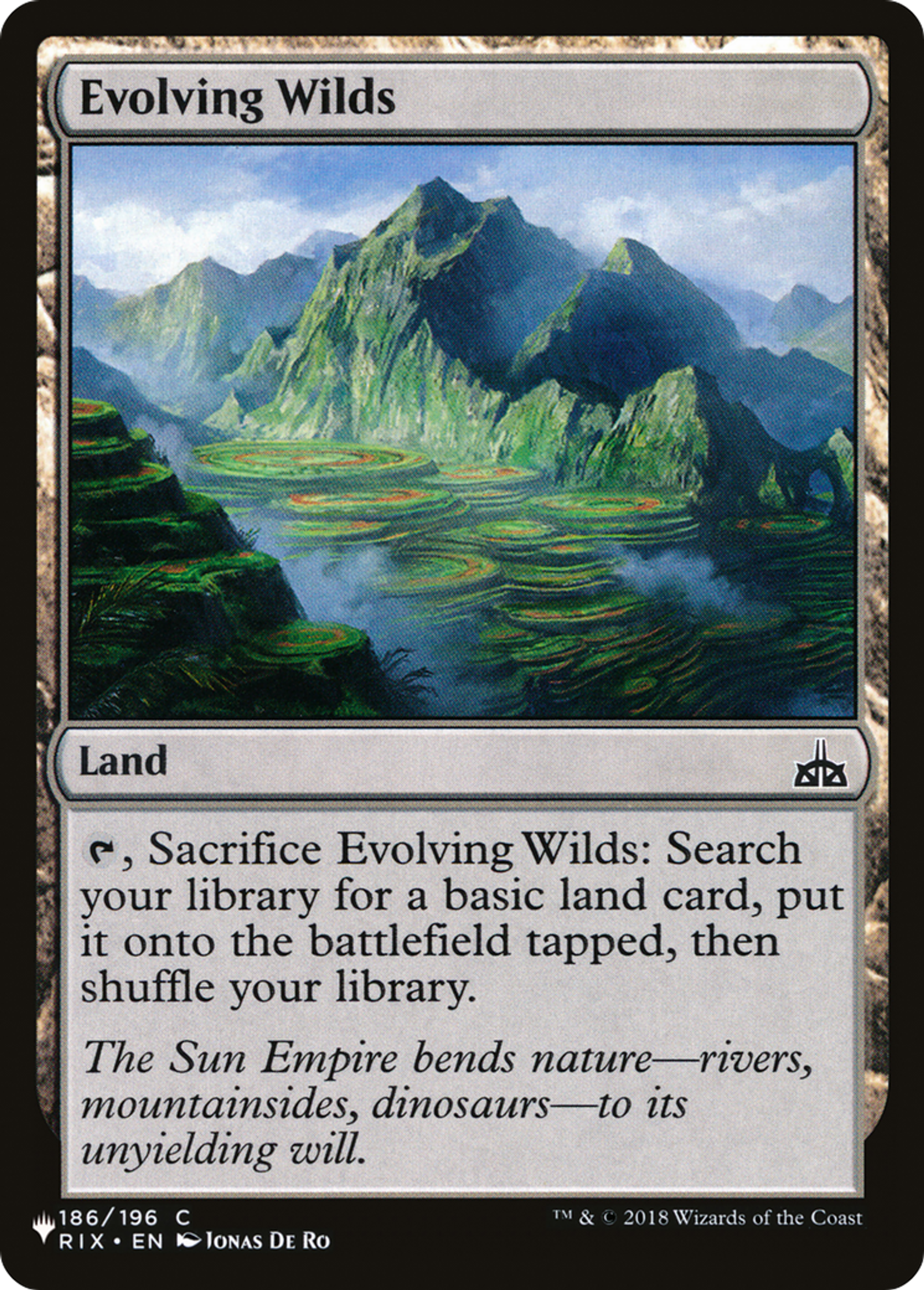 Evolving Wilds — The List — Magic: The Gathering