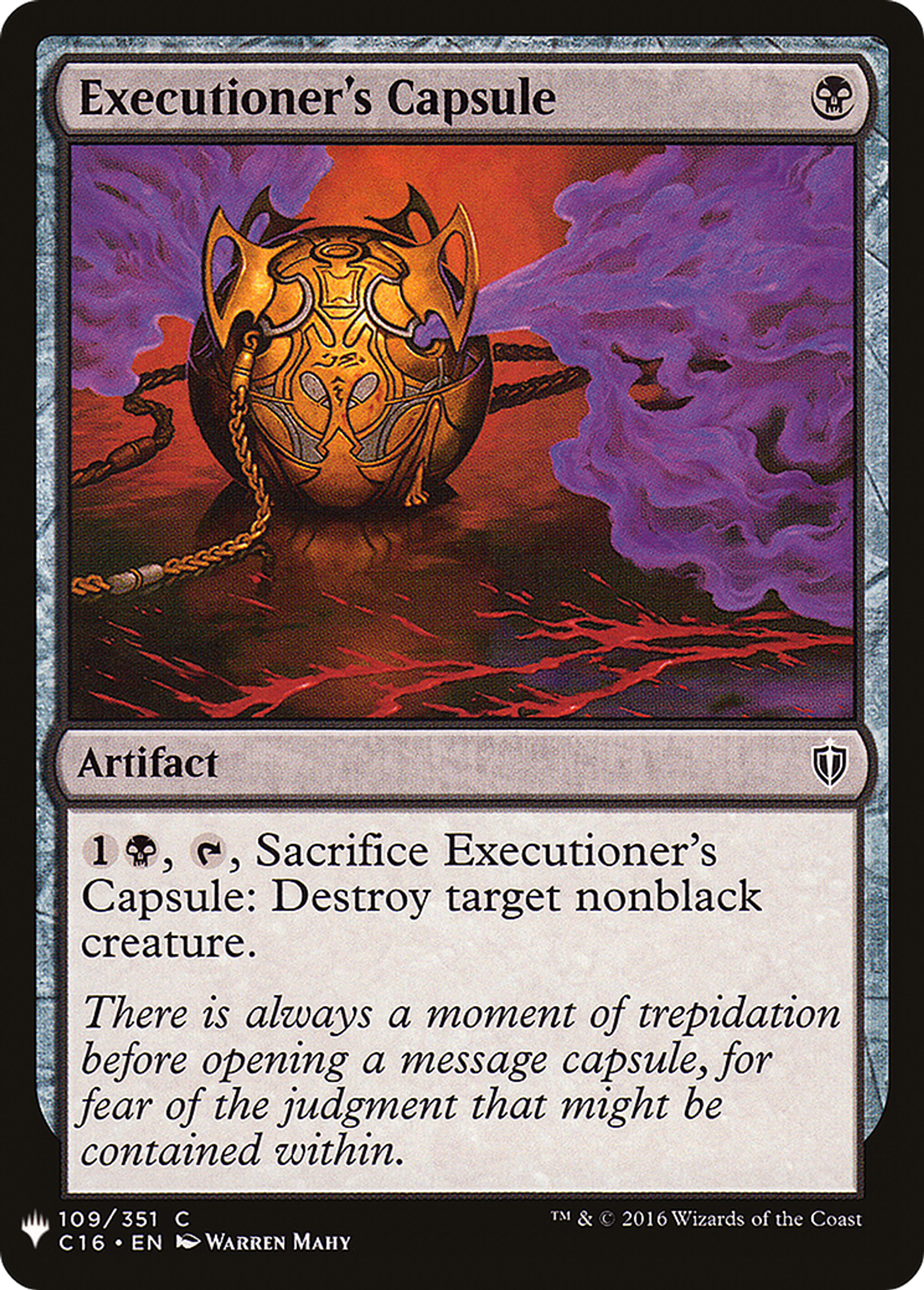 Capsule de l'exécuteur — The List — Magic: The Gathering