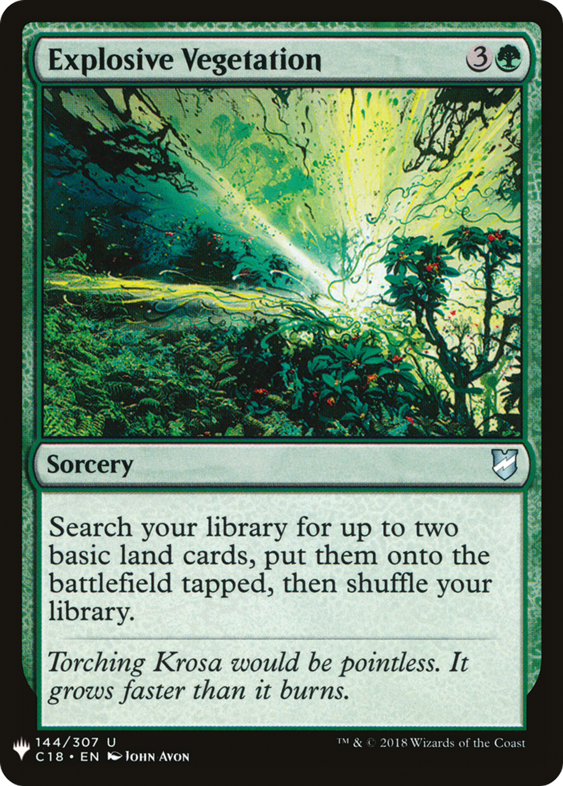 Explosive Vegetation — The List — Magic: The Gathering