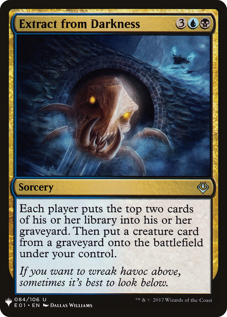 Extract from Darkness — The List — Magic: The Gathering