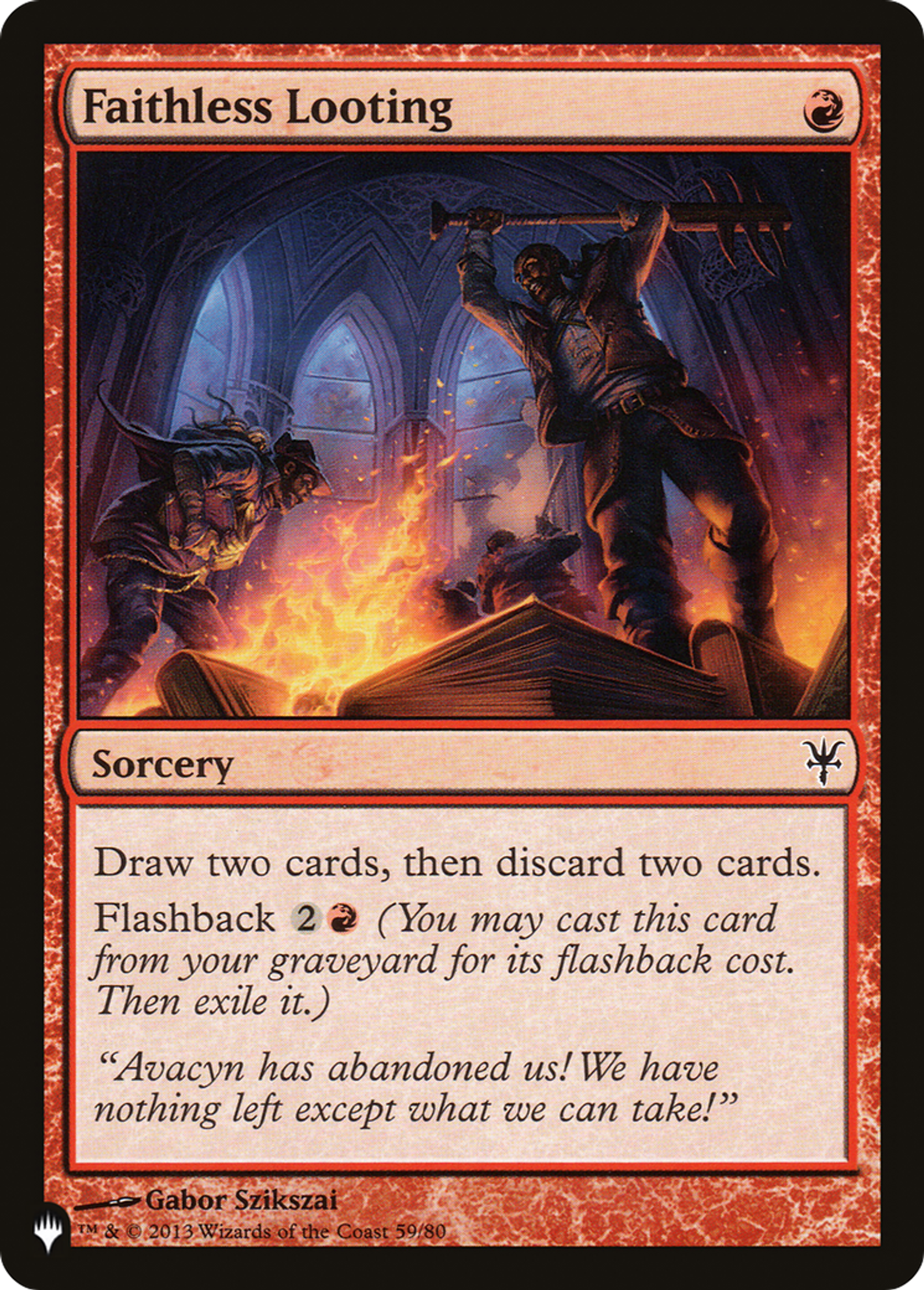 Faithless Looting — The List — Magic: The Gathering