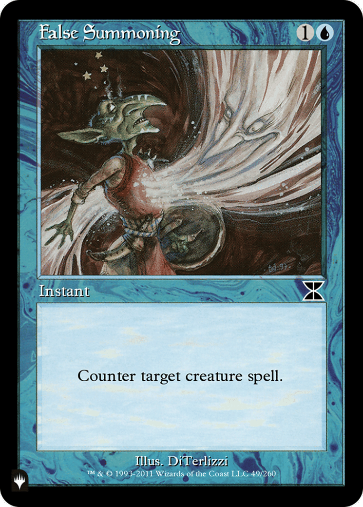 False Summoning — The List — Magic: The Gathering