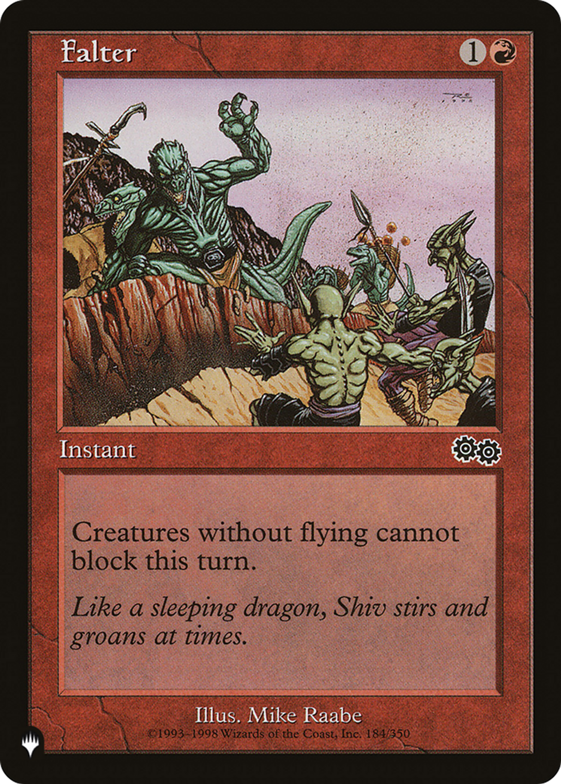Perte d'équilibre — The List — Magic: The Gathering